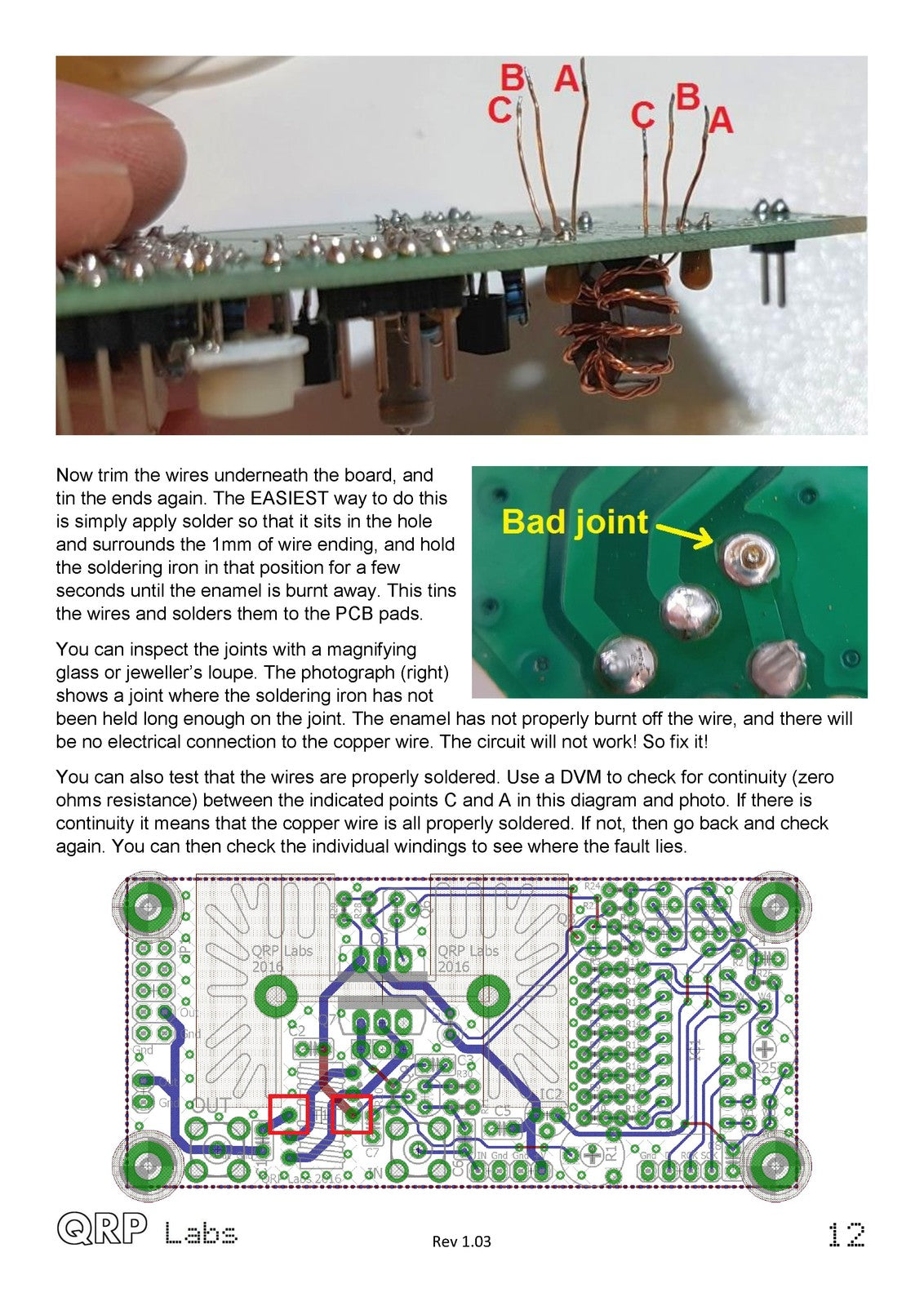 QRP LABS PA 5W HF Power Amplifier Kit Assembly Instructions Manual - WIRE BOUND