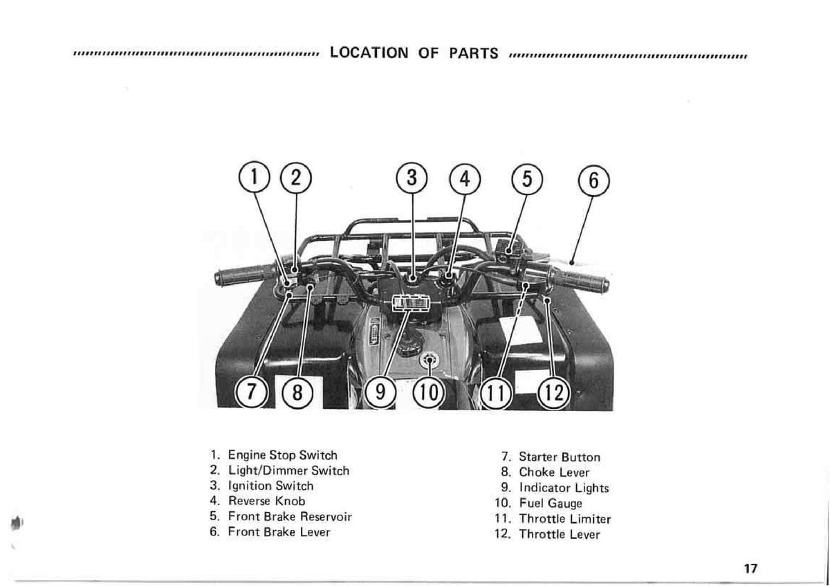 KAWASAKI Bayou 300 All Terrain Vehicle Owners Manual 3 - WIRE BOUND - COVERS