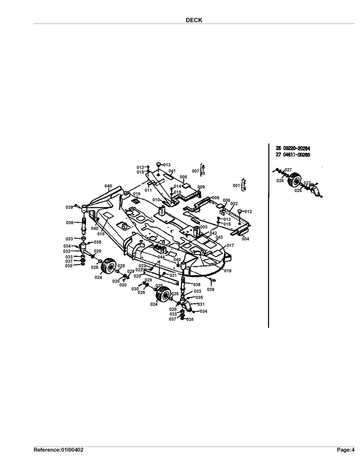 KUBOTA RC60-72H Parts Manual - STEEL WIRE BOUND - PROTECTIVE COVERS