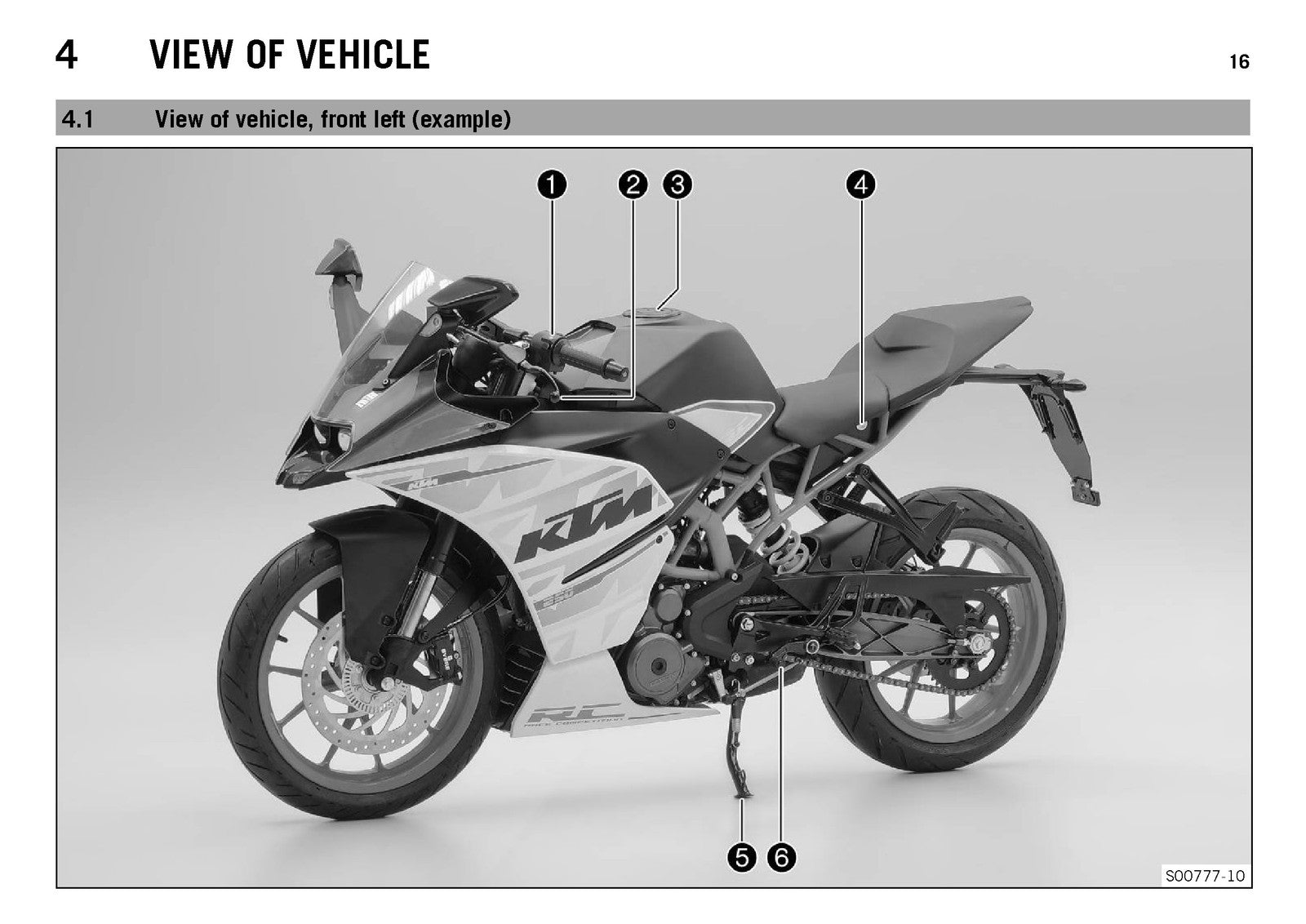 KTM RC 250 Motorcycle Owners Manual 2016 - STEEL WIRE BOUND - PROTECTIVE COVERS