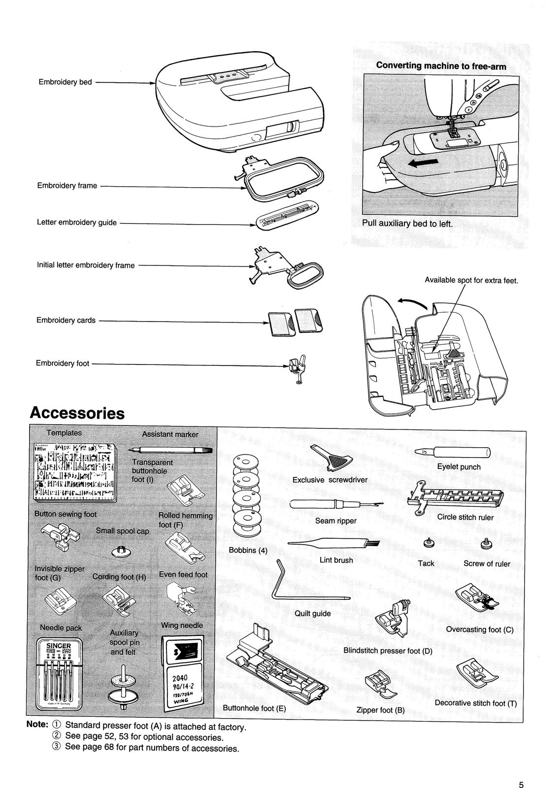SINGER Quantum XL-100 Embroidery Machine Instruction Manual - WIRE BOUND