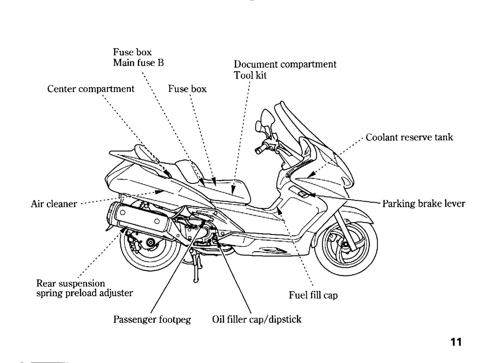 HONDA FJS600 DA Silver Wing Owners Manual 2007 - BOUND - COVERS - XL FOLDOUTS