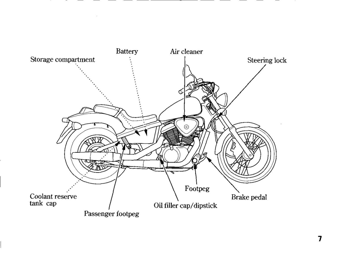 HONDA VT600C Owners Manual 1997 - BOUND - COVERS - XL FOLDOUT PAGES