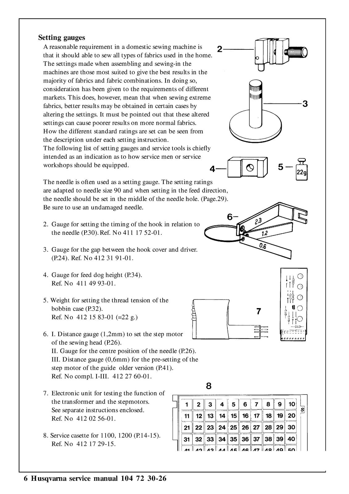 HUSQVARNA 1200 1100 1090 1070 1050 SERVICE MANUAL - WIRE BOUND - TOUGH COVERS