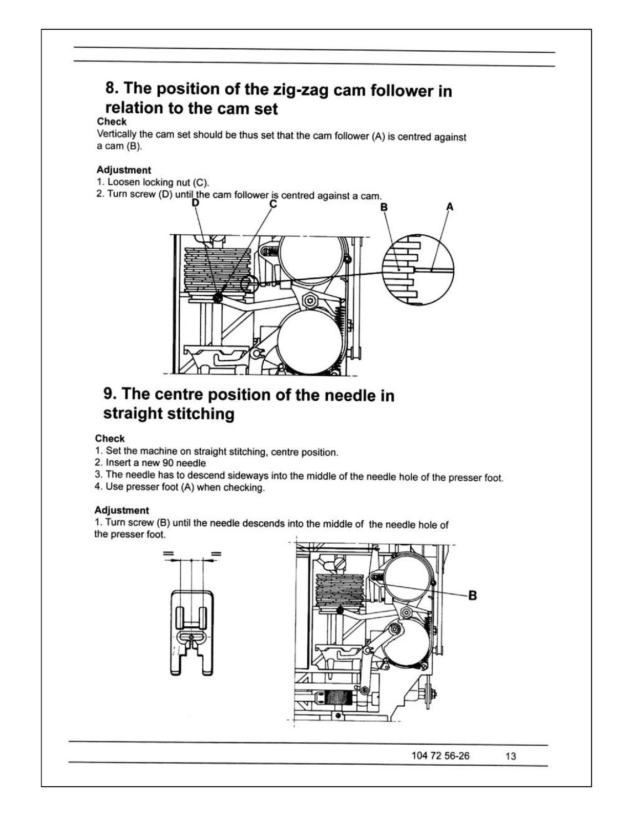 HUSQVARNA VIKING 2000 Series Sewing Machine Service Manual - WIRE BOUND - COVERS