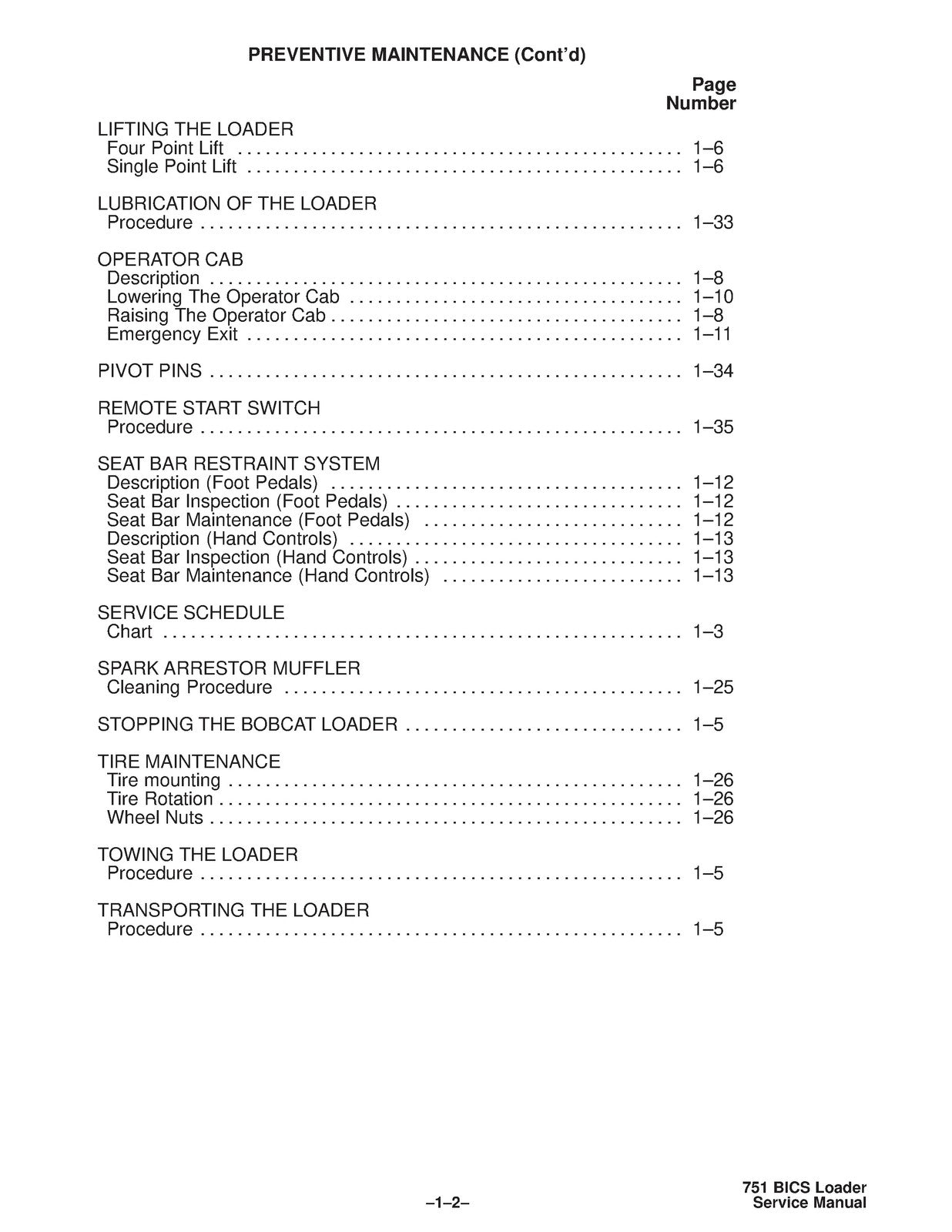 BOBCAT 751 SERVICE MANUAL SN 514711001 & UP SN 514911001 & UP, WIRE BOUND COVERS