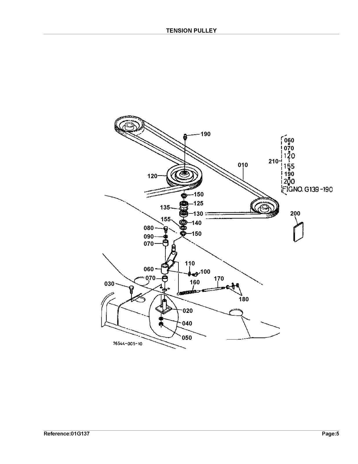 KUBOTA RC72-F24 Parts Manual - STEEL WIRE BOUND - PROTECTIVE COVERS