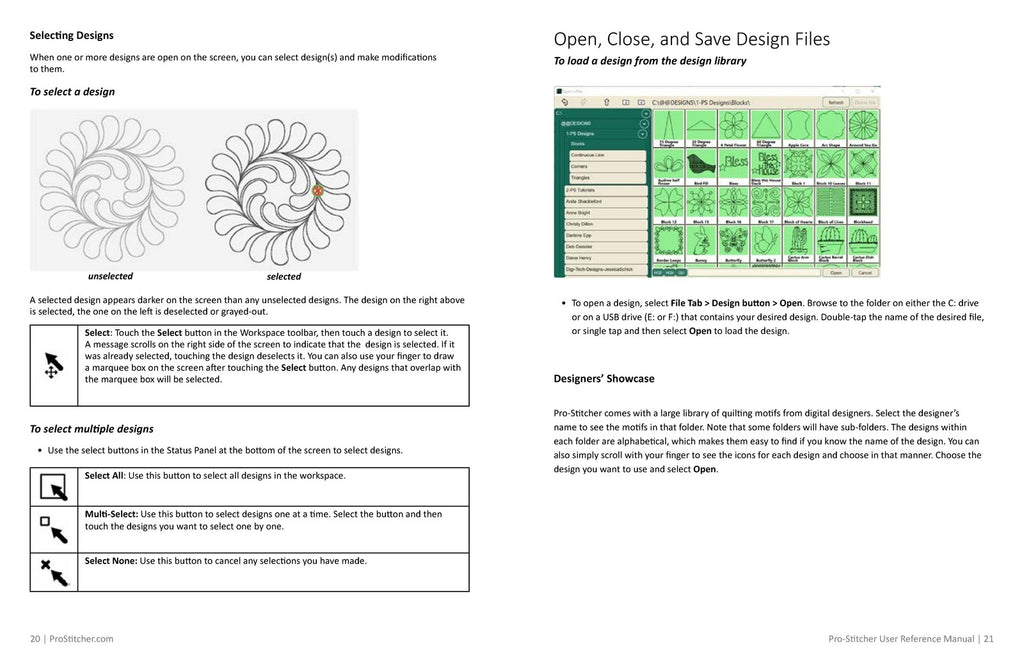 PRO STITCHER Connect Reference Manual - WIRE BOUND - TOUGH COVERS