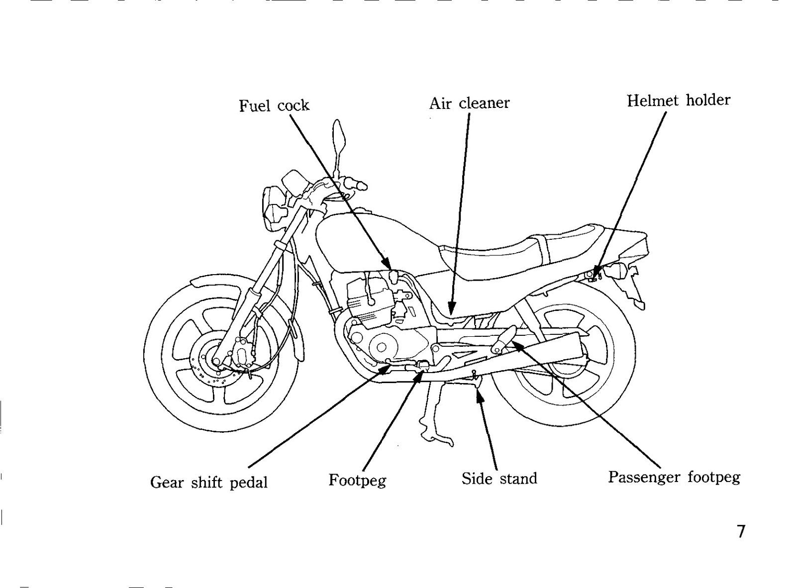 HONDA CB250 Motorcycle Owners Manual 1995 - BOUND - COVERS - XL FOLDOUT PAGES