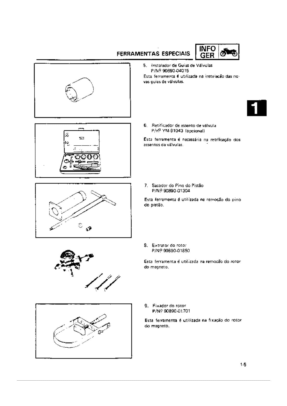 YAMAHA XT600Z Tenere Service Manual - STEEL WIRE BOUND - PROTECTIVE COVERS