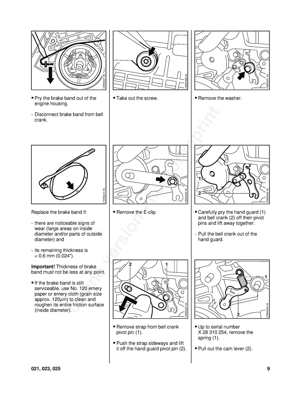 STIHL 021 023 025 Chainsaw Workshop Manual - STEEL WIRE BOUND - TOUGH COVERS