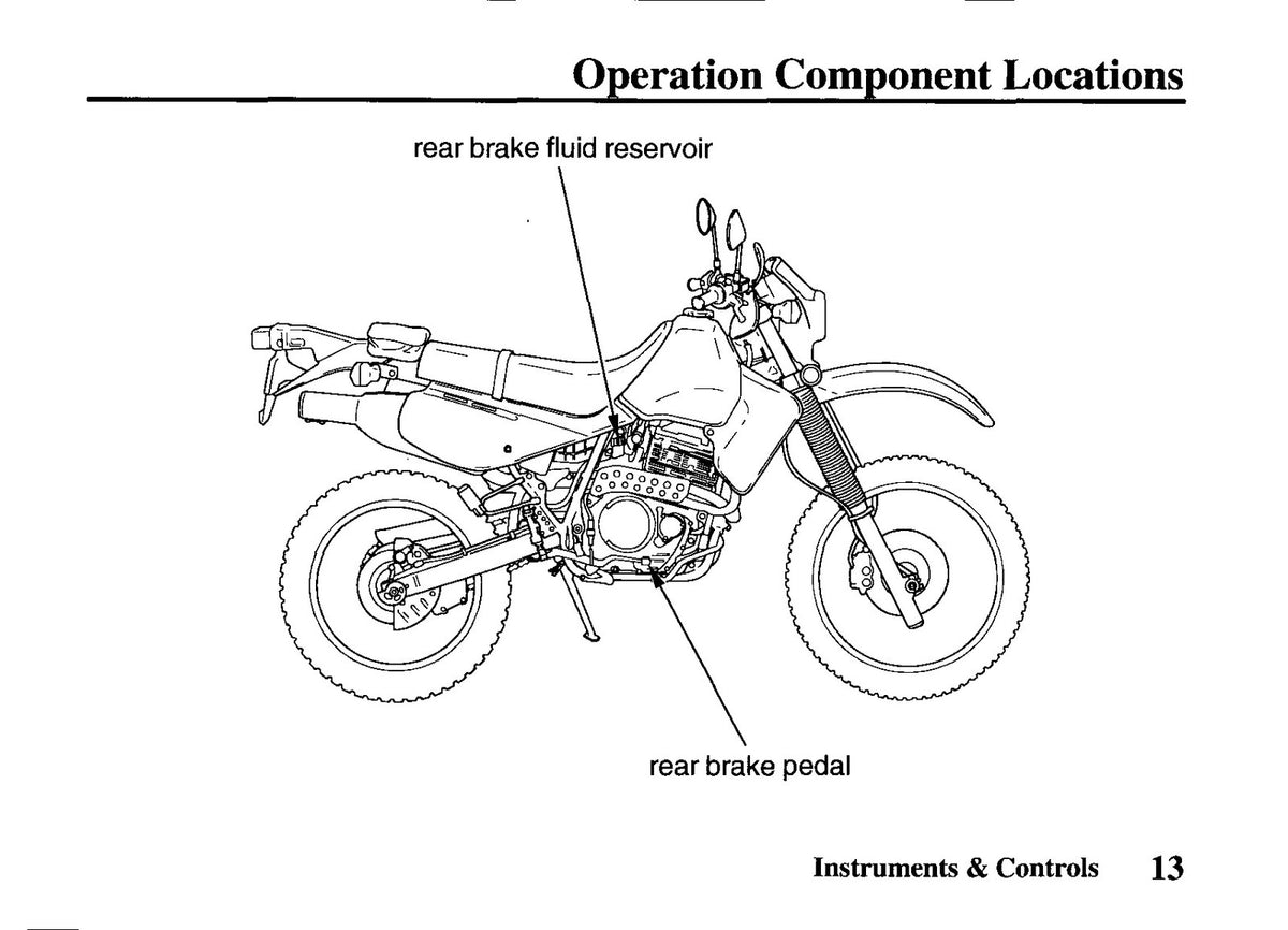 HONDA XR650L Owners Manual 2006 - STEEL WIRE BOUND - PROTECTIVE COVERS