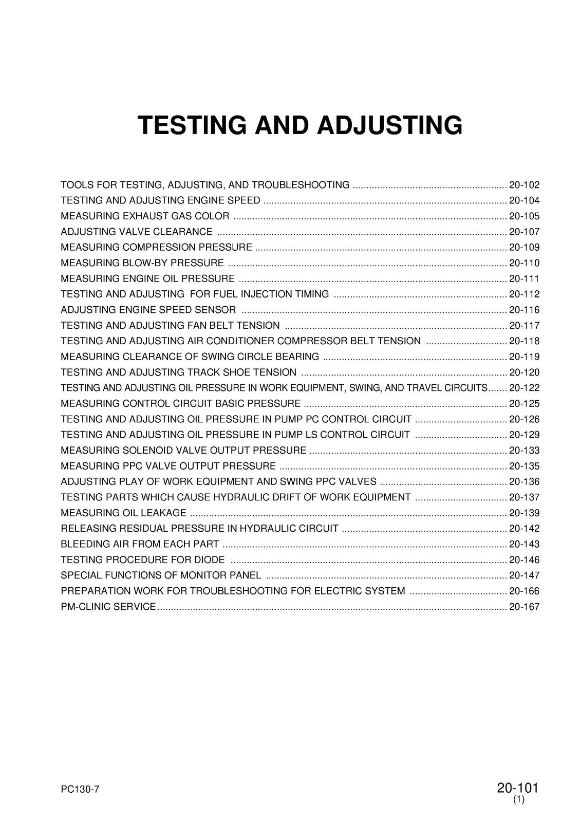 KOMATSU PC130-7 SN 70001 SHOP MANUAL - STEEL WIRE BOUND - PROTECTIVE COVERS