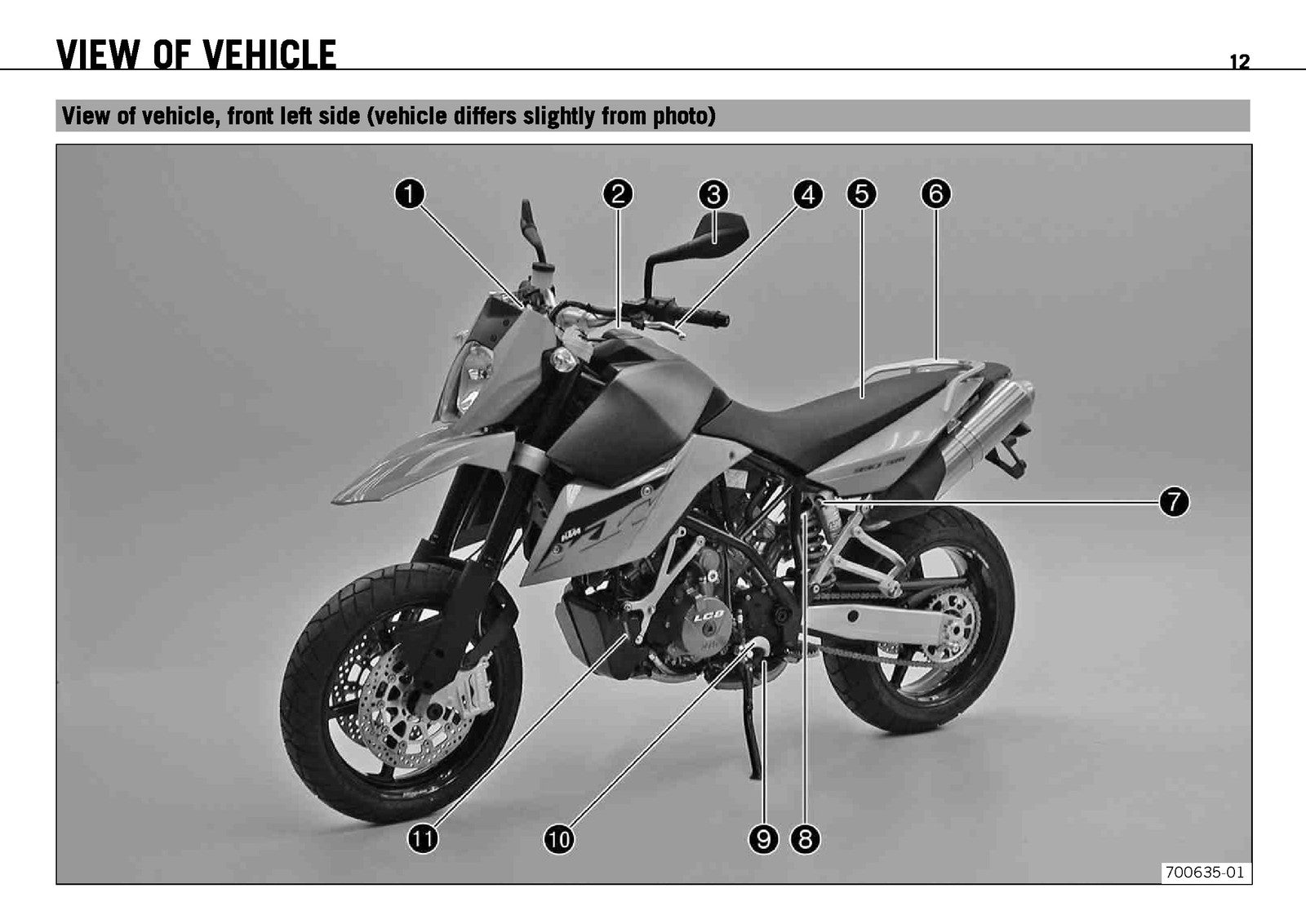 KTM 990 Supermoto Supermoto R Supermoto T Owners Manual 2009 - WIRE BOUND