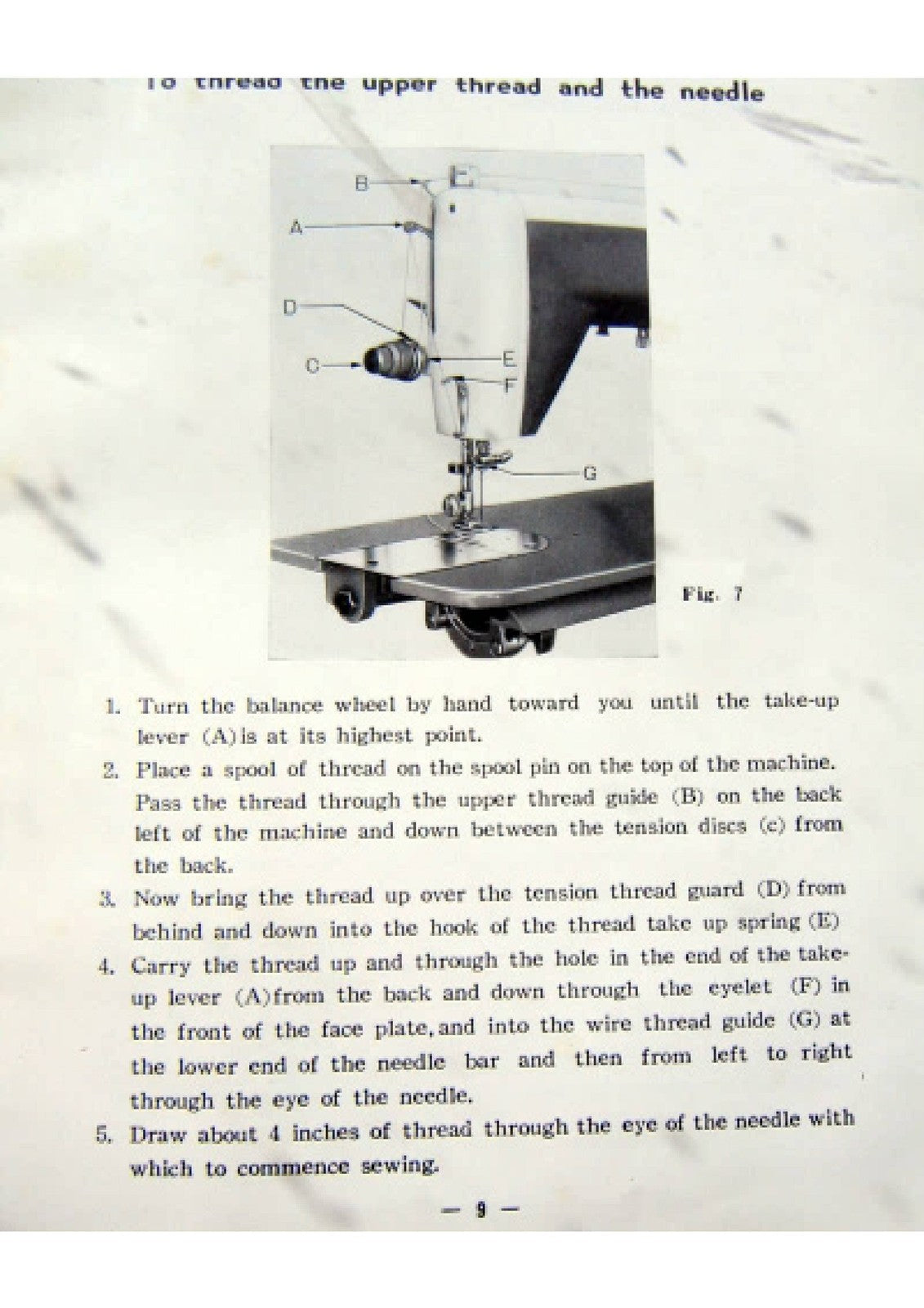 HARRIS Sewing Machine Instruction Manual - STEEL WIRE BOUND - PROTECTIVE COVERS