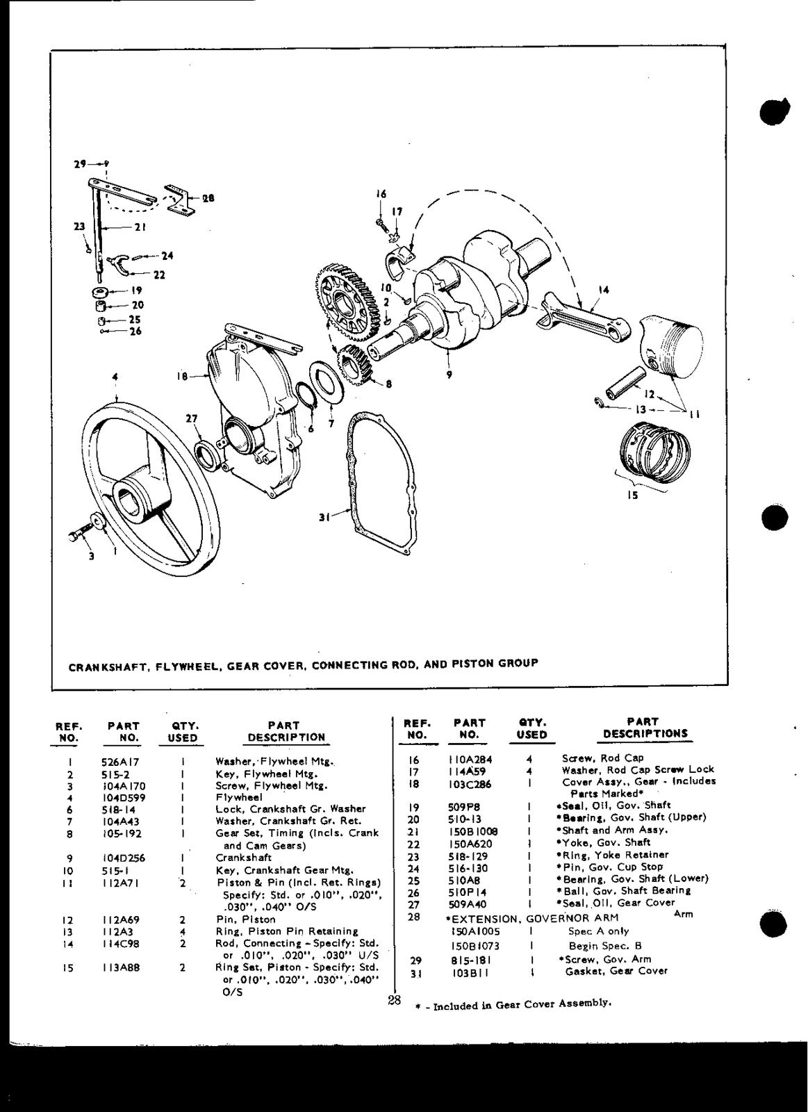 ONAN MCCK Series Genset Operators Manual And Parts Catalog - WIRE BOUND - COVERS
