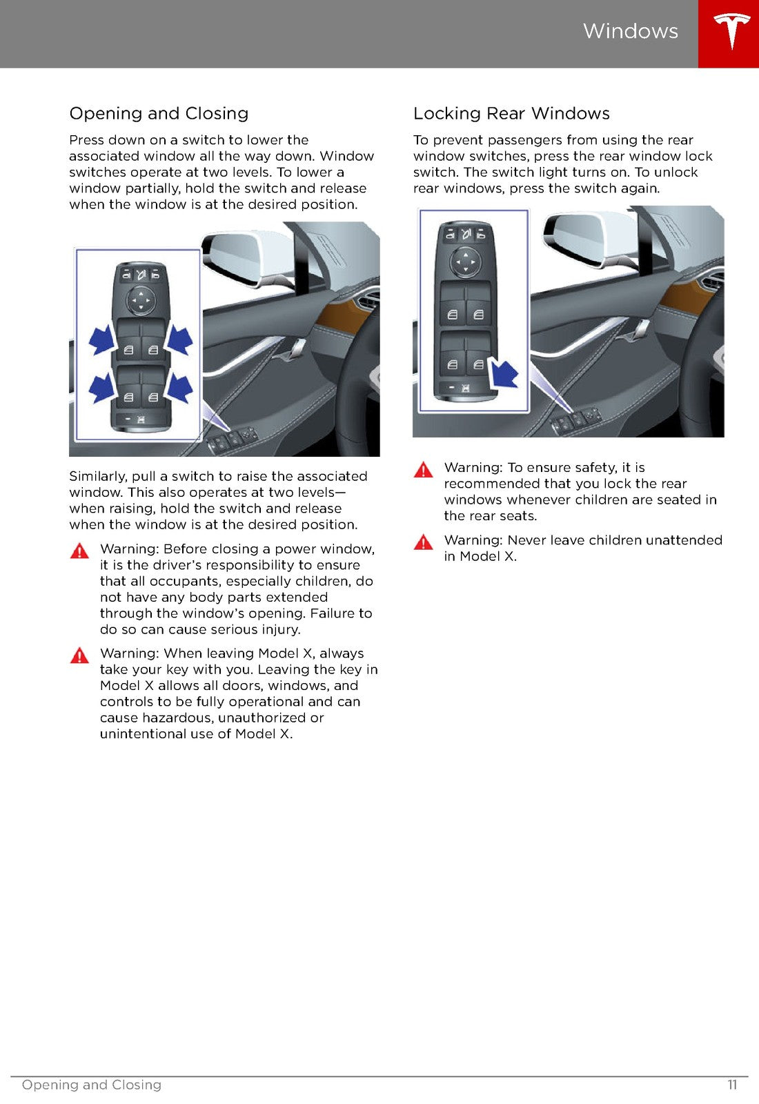 TESLA Model X Owners Manual 2017 - STEEL WIRE BOUND - PROTECTIVE COVERS