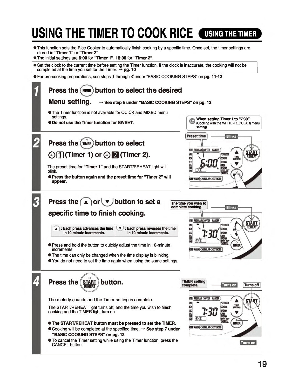 ZOJIRUSHI NP-NWC10 18 Pressure Induction Operating Instructions Manual - BOUND