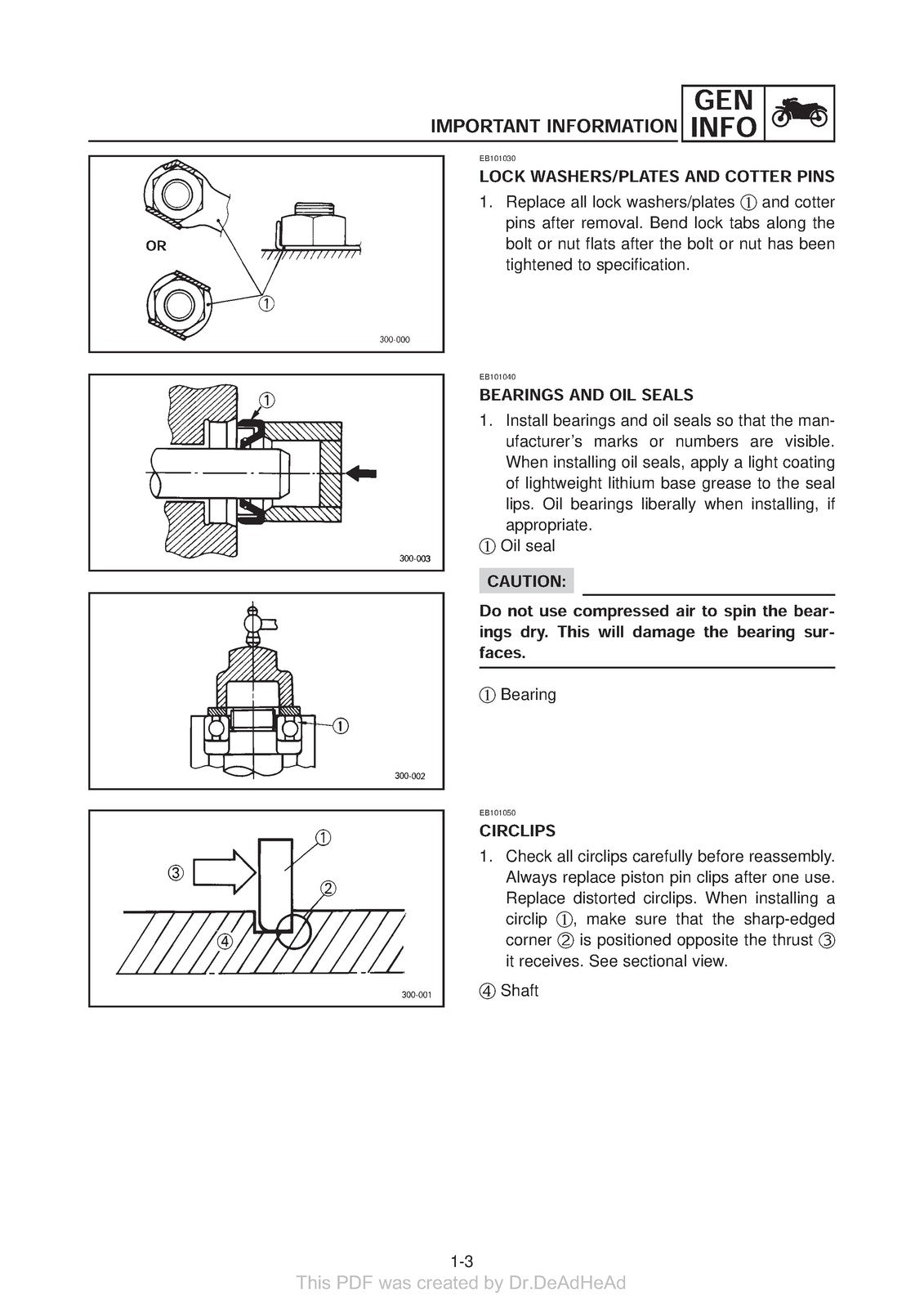 YAMAHA TT600R TT600RE Motorcycle Service Manual 2004 - WIRE BOUND - TOUGH COVERS