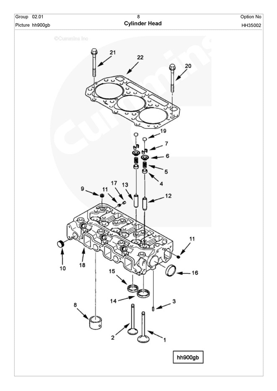CUMMINS A1700 Engine Parts Catalog Manual SN 70016100 Up 2007 - WIRE BOUND