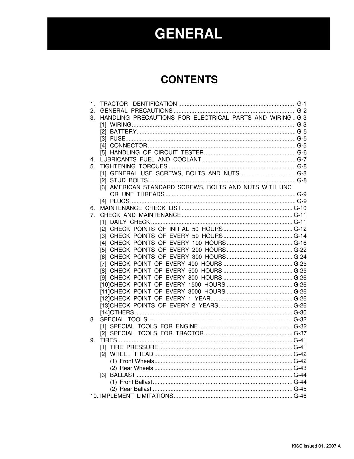 KUBOTA TRACTOR BX1850 BX2350 WORKSHOP MANUAL - BOUND - COVERS - XL FOLDOUT PAGES