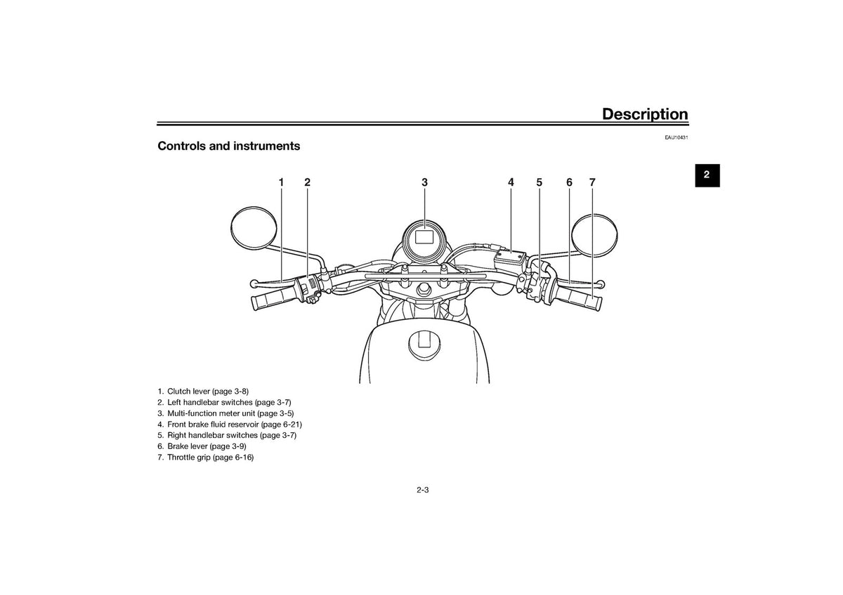 YAMAHA XVS950XR-A Owners Manual 2017 - STEEL WIRE BOUND - PROTECTIVE COVERS