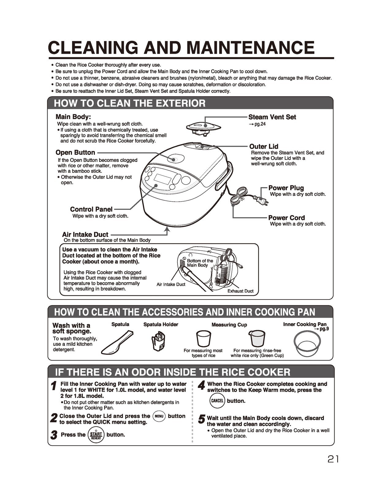 ZOJIRUSHI NP-NVC10 18 Induction Heating Operating Instructions Manual - BOUND