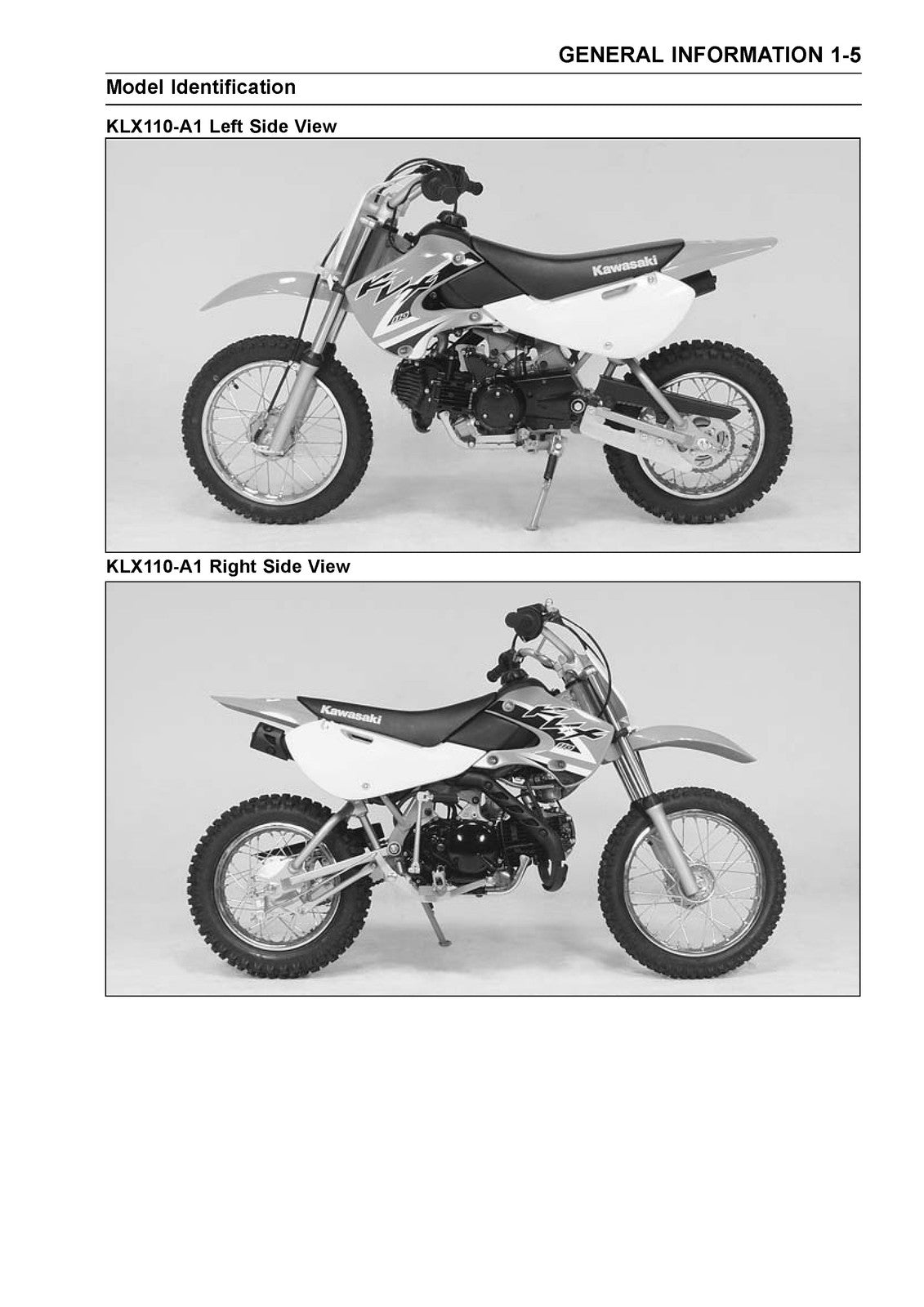KAWASAKI KLX110 Motorcycle Service Manual - STEEL WIRE BOUND - PROTECTIVE COVERS