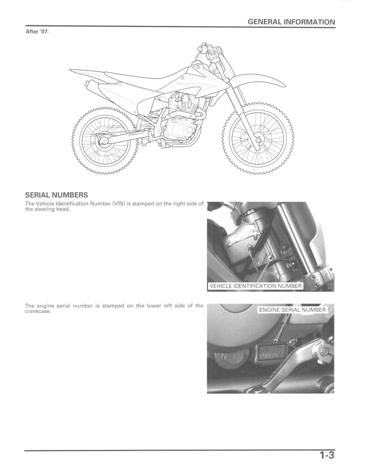 HONDA CRF150F Motorcycle Service Manual 2003-2013 - WIRE BOUND - TOUGH COVERS