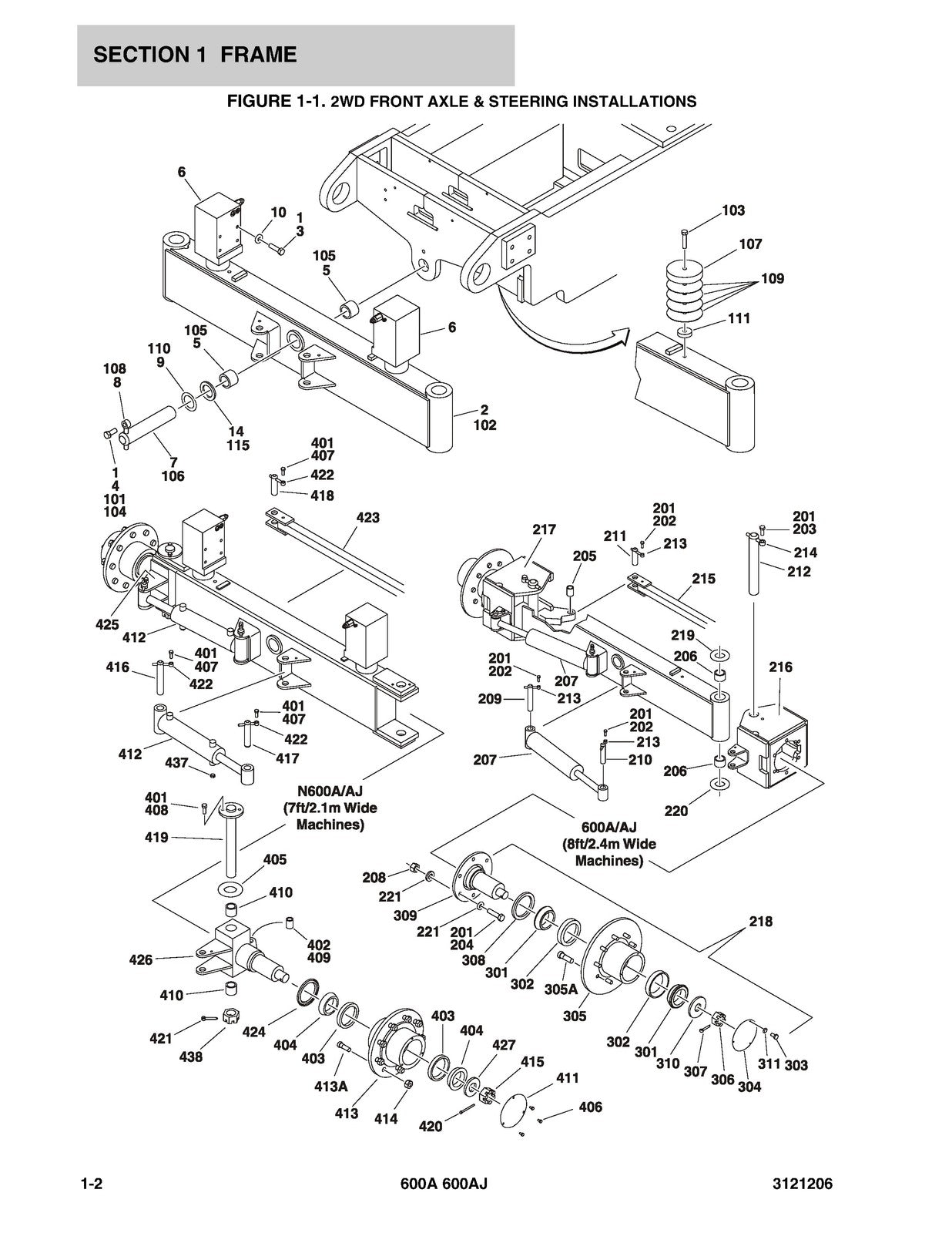 JLG 600A 600AJ Boom Lift Illustrated Parts Manual 2013 - WIRE BOUND - COVERS