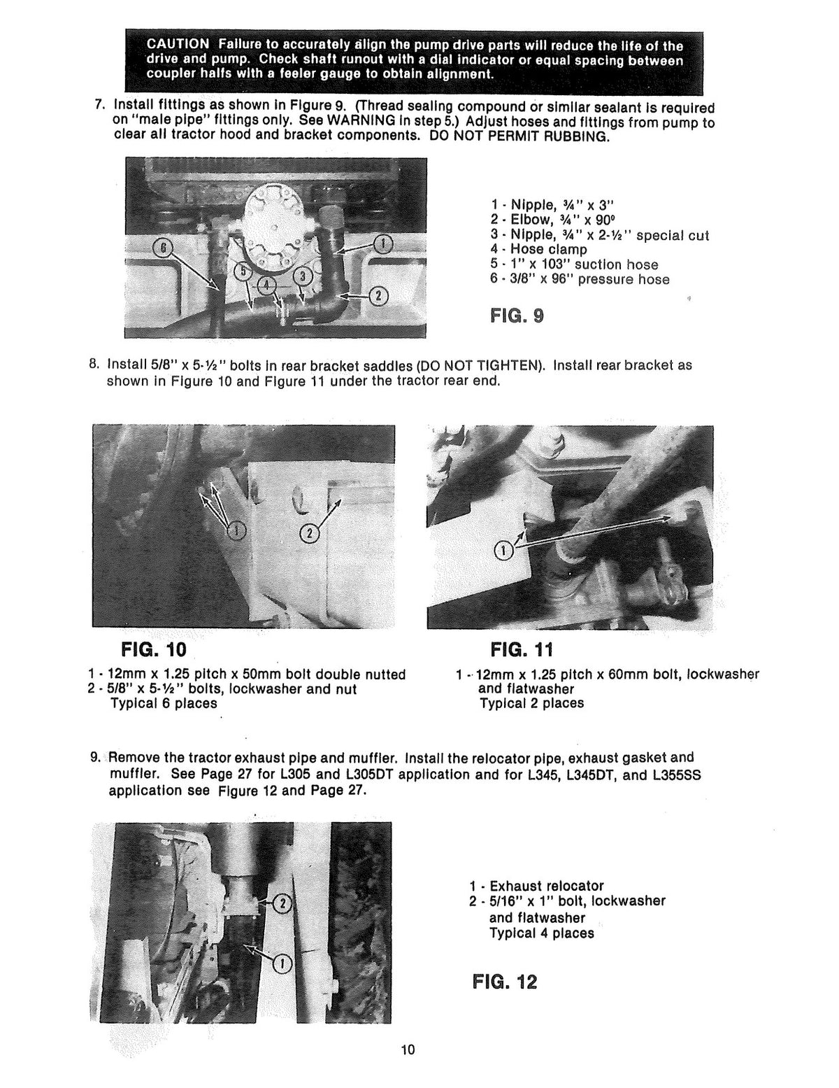 KUBOTA L1720 LOADER Operators Parts Service Manual BUNDLE - WIRE BOUND - COVERS