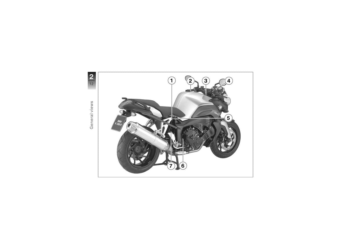BMW K 1200 R Riders Manual 2006 - STEEL WIRE BOUND - PROTECTIVE COVERS