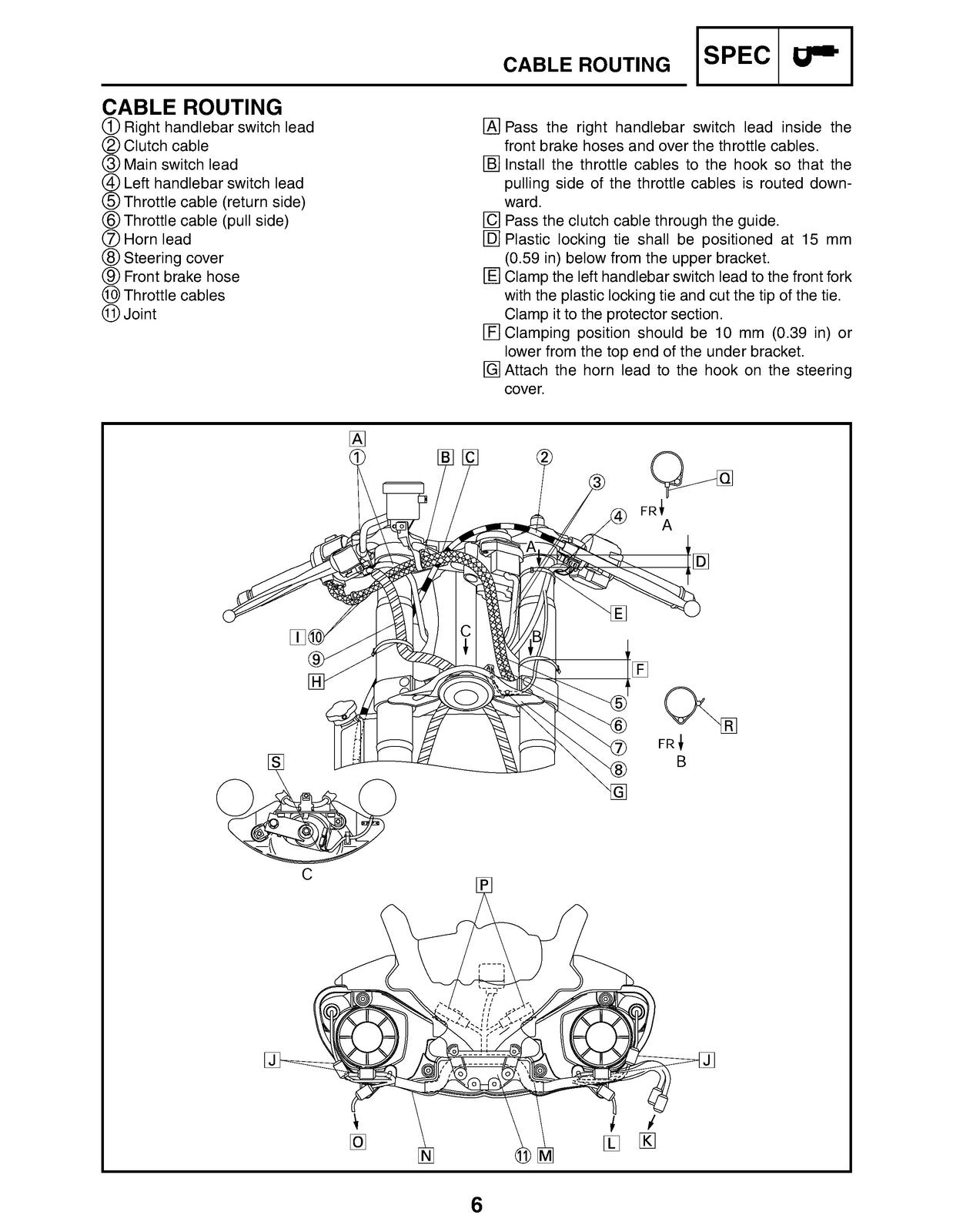 YAMAHA YZF-R6T YZF-R6TC Supplementary Service Manual 2005, FOLDOUTS