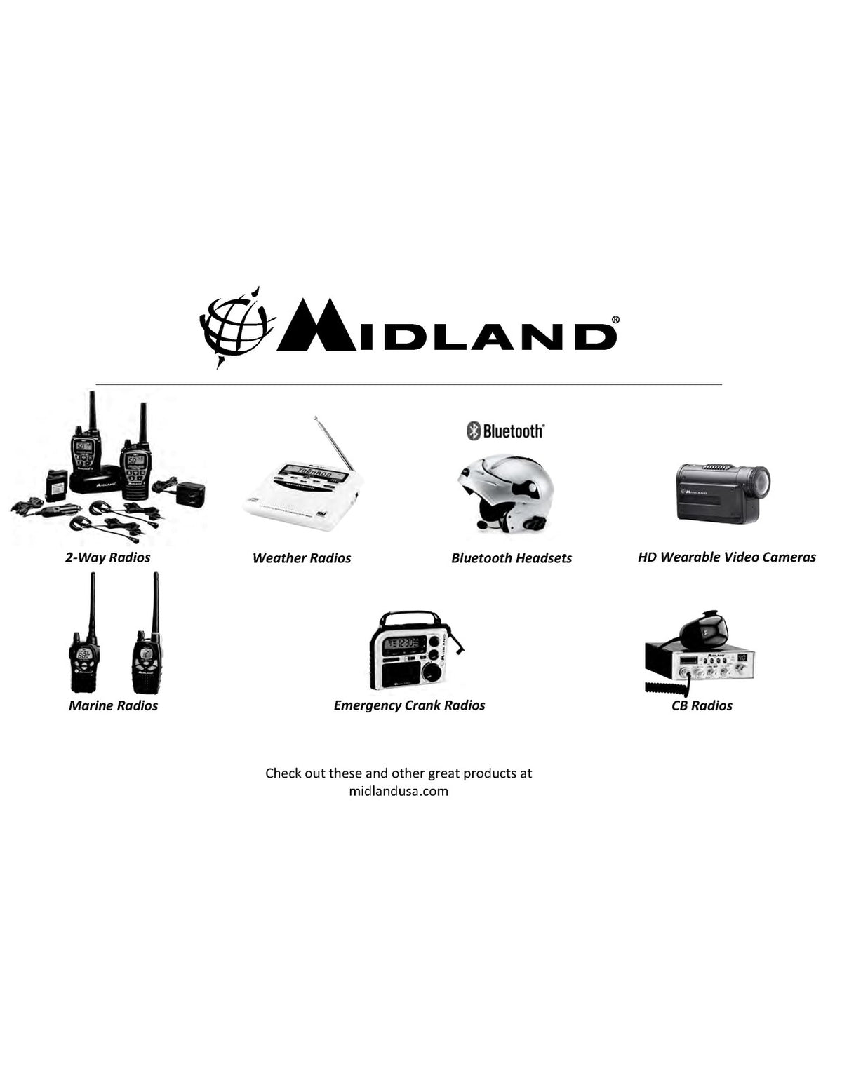 MIDLAND 1001Z 40 Channel CB Radio Owners Manual - WIRE BOUND - TOUGH COVERS