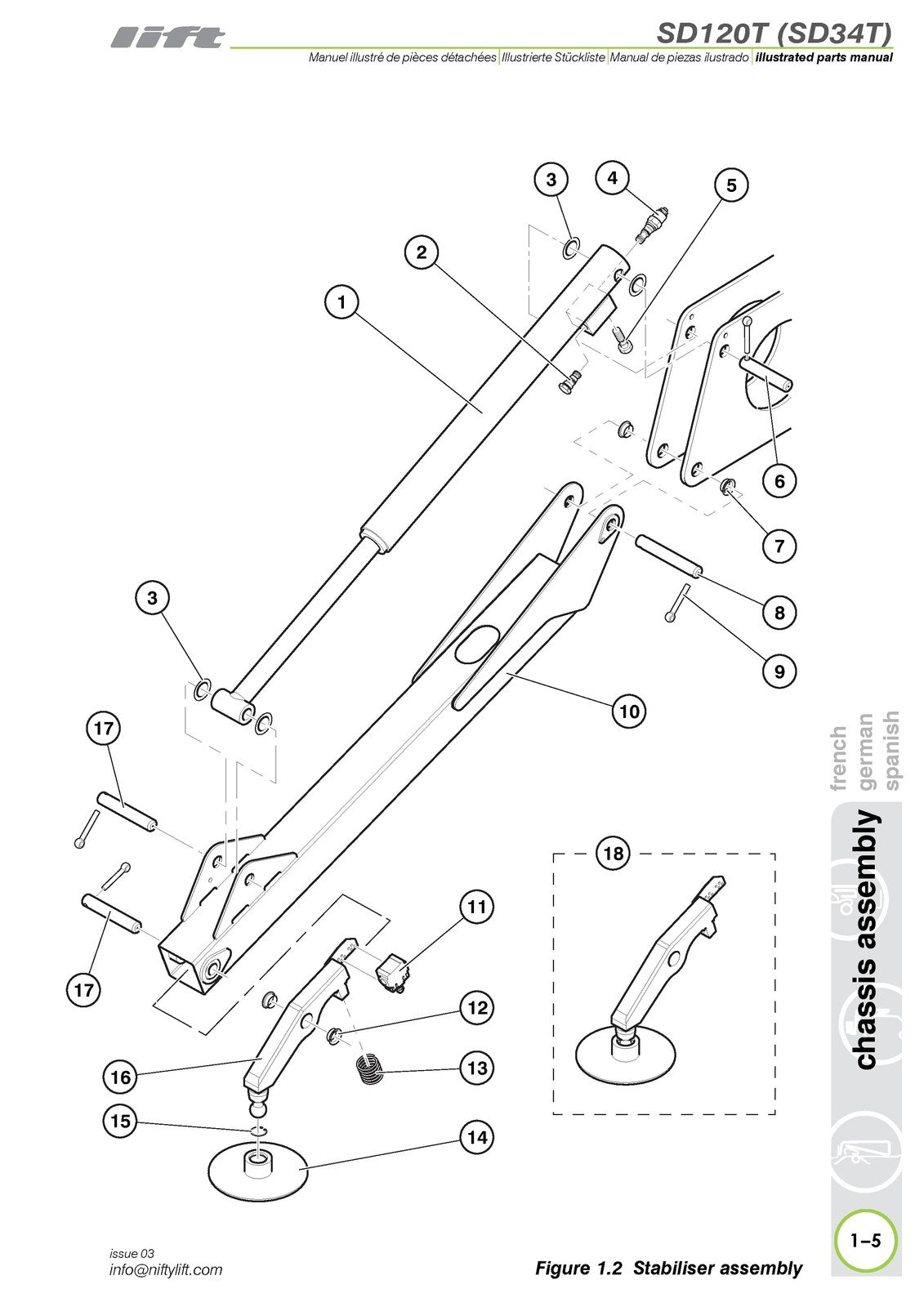NIFTYLIFT SD120T SD34T Illustrated Parts Manual 2019 - WIRE BOUND - TOUGH COVERS