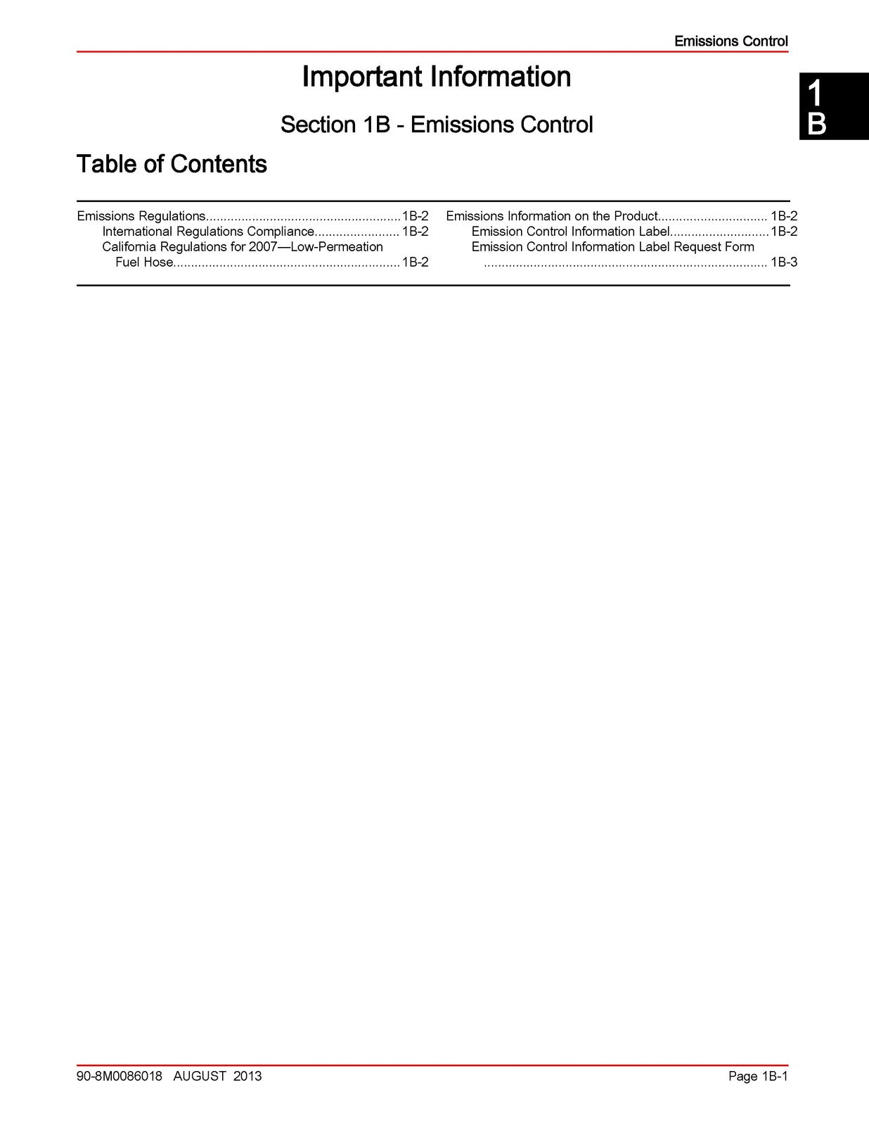 MERCURY MERCRUISER 43L TKS MPI Gasoline Engines Service Manual 2013 - BOUND