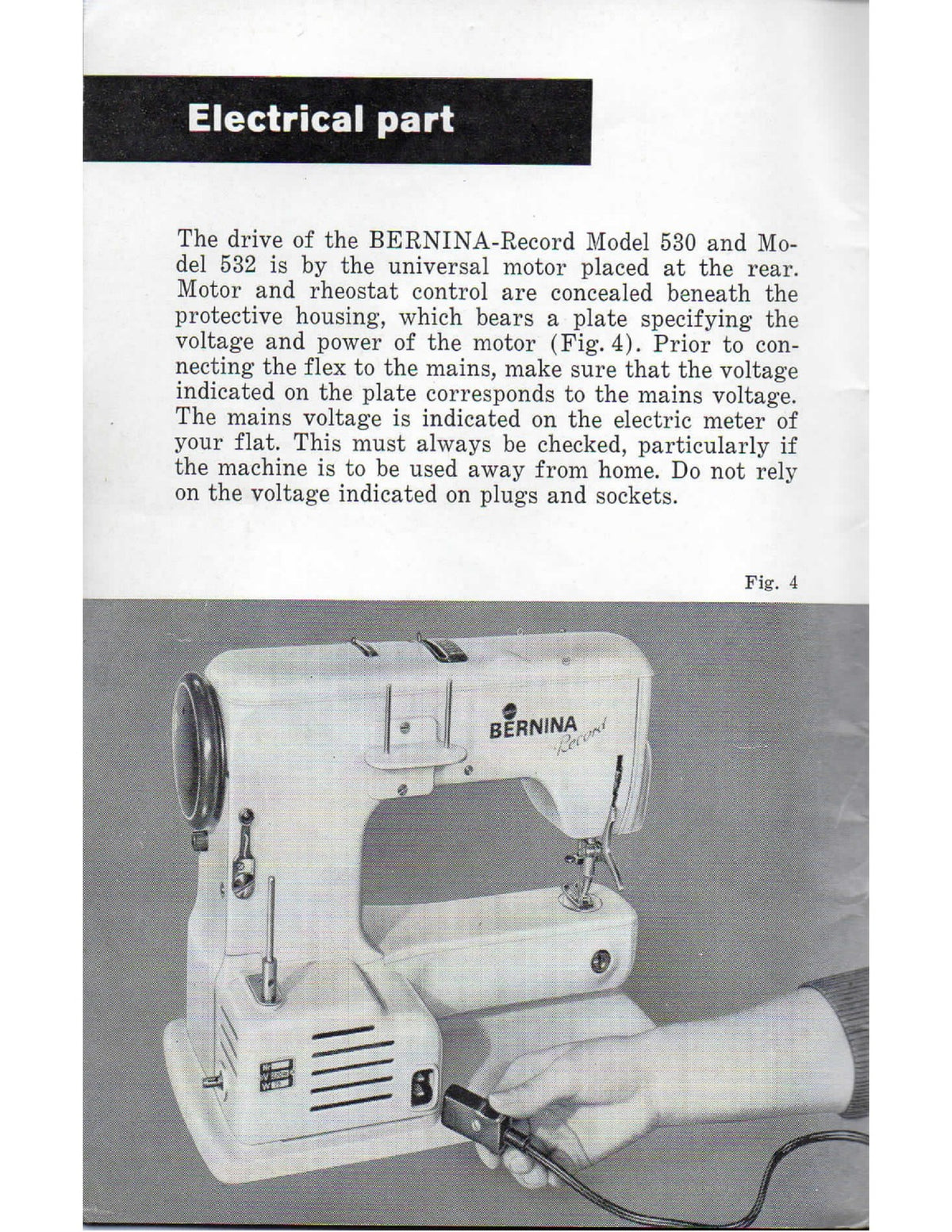 BERNINA 530 532 Record Operators & Parts Manual BUNDLE - WIRE BOUND - COVERS