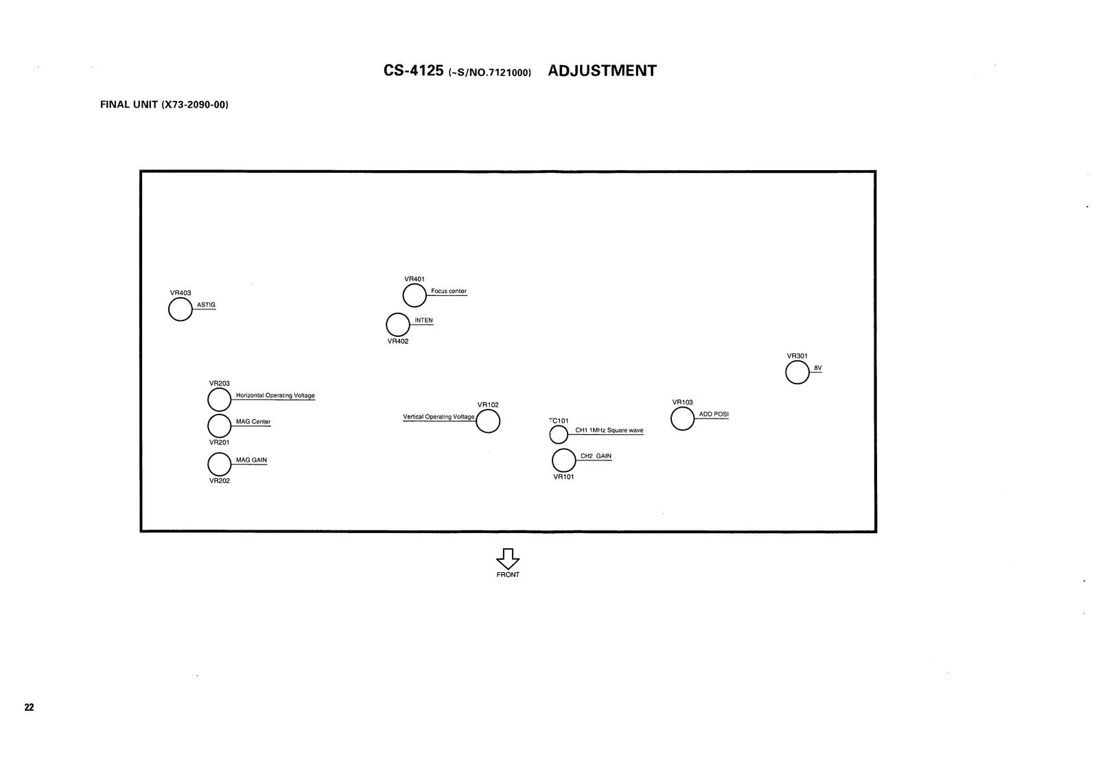 KENWOOD CS-4125 CS-4135 Oscilloscope Service Manual - BOUND - COVERS - FOLDOUTS