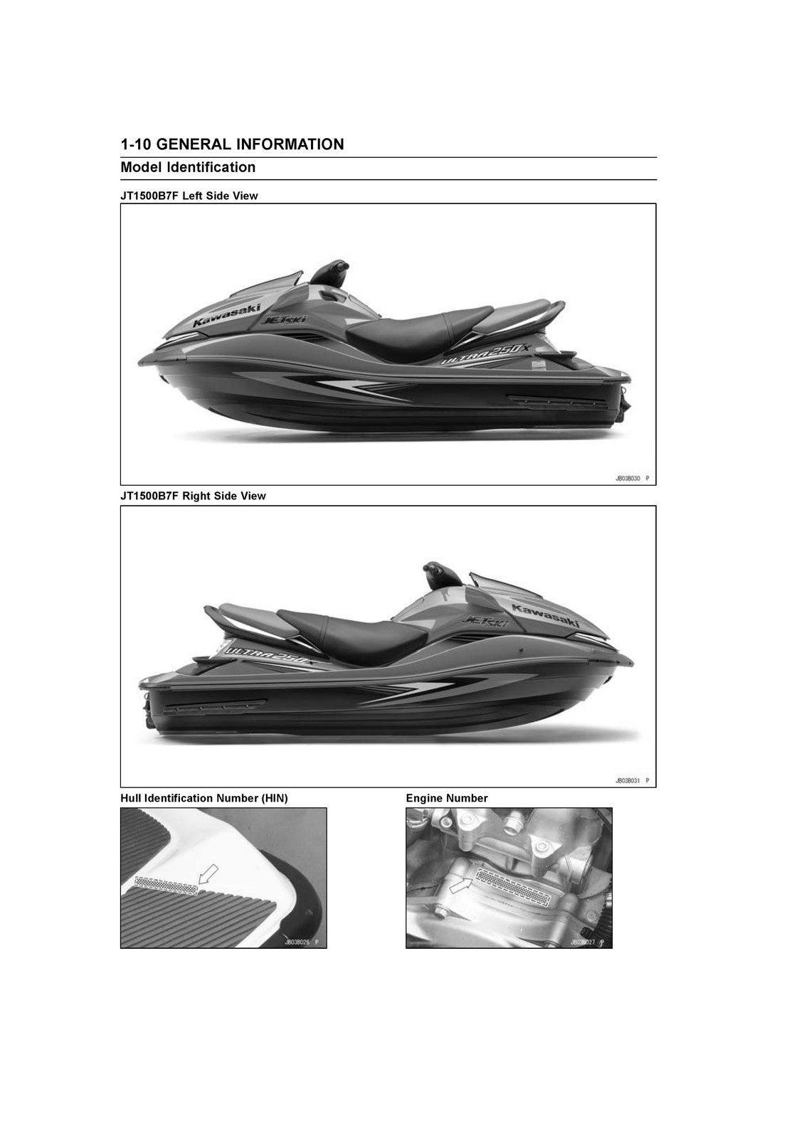 KAWASAKI ULTRA 250X Jet Ski Service Manual - STEEL WIRE BOUND - TOUGH COVERS