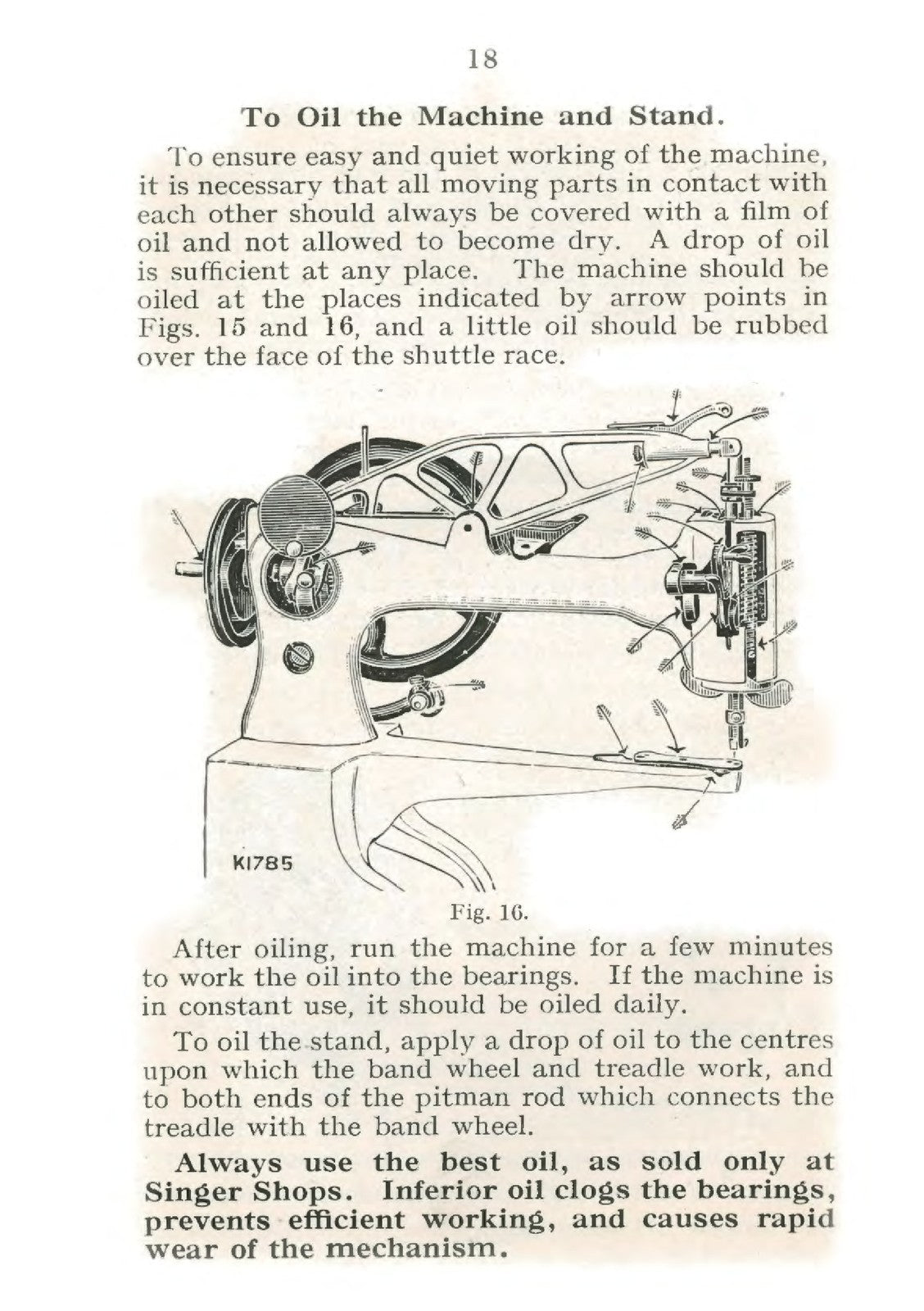 SINGER 29K58 29K62 Industrial Sewing Machine Instructions Manual - WIRE BOUND