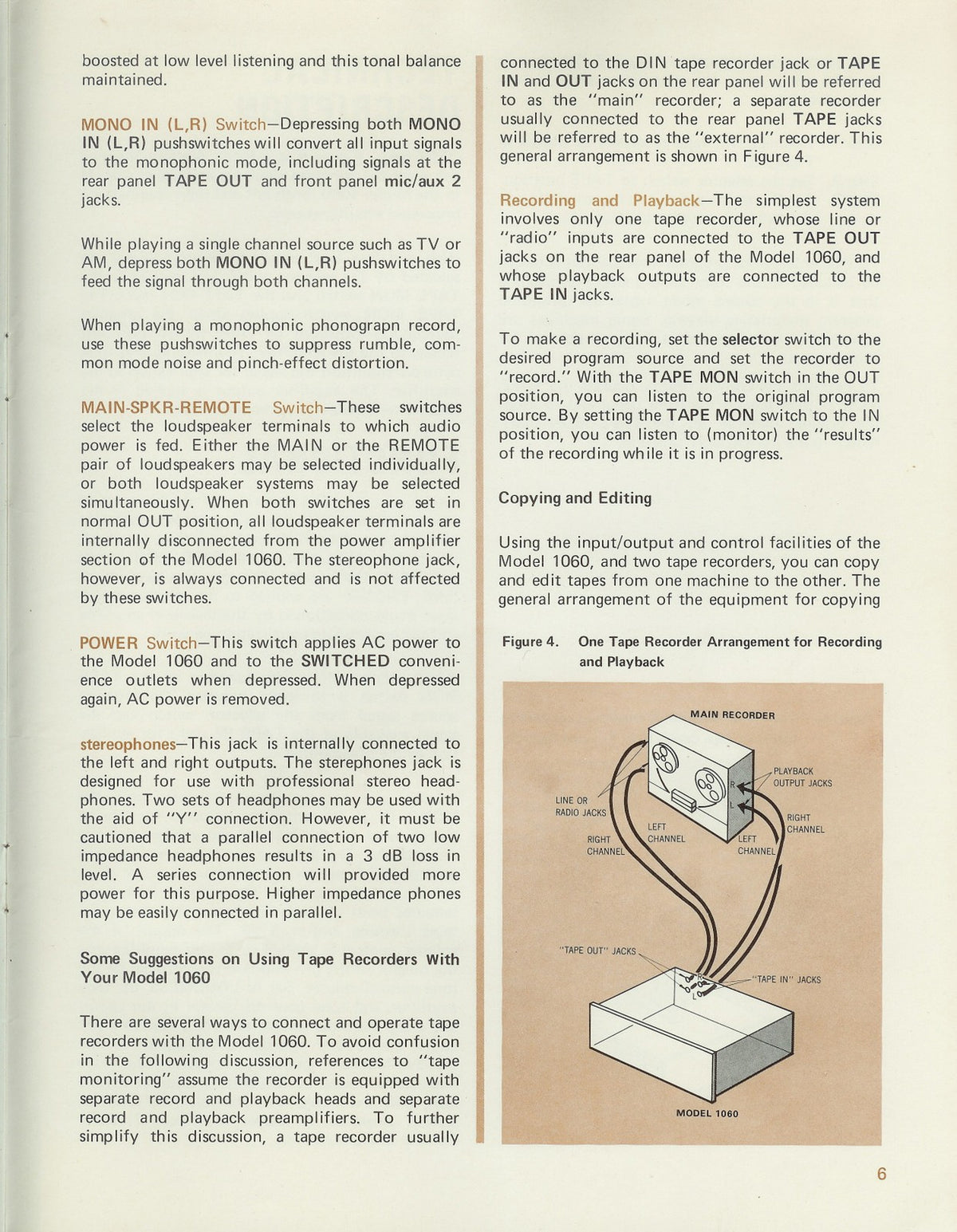 MARANTZ Model 1060 Console Stereo Amplifier Handbook Of Instructions Manual