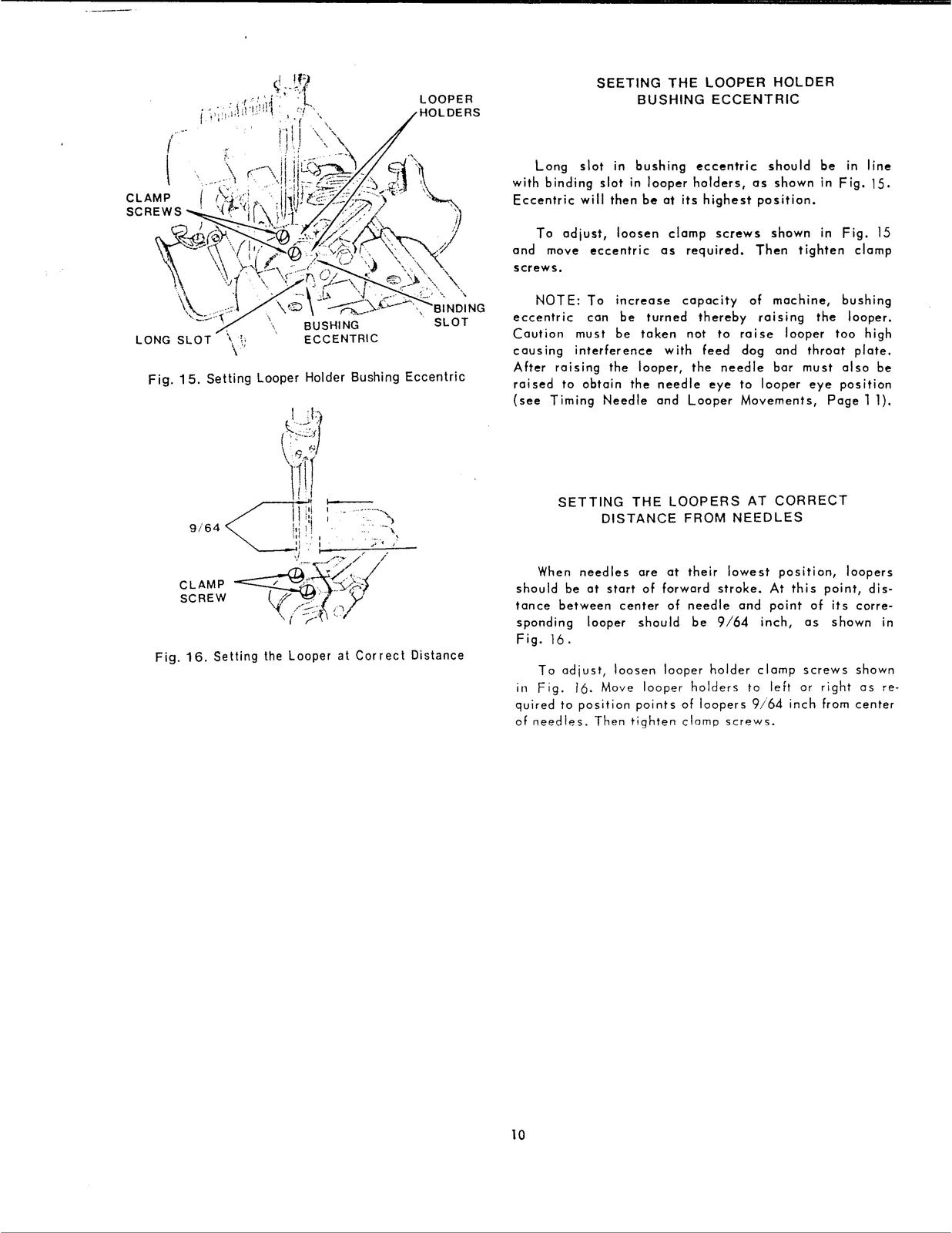 SINGER 261U Sewing Machine Service Manual - STEEL WIRE BOUND - PROTECTIVE COVERS