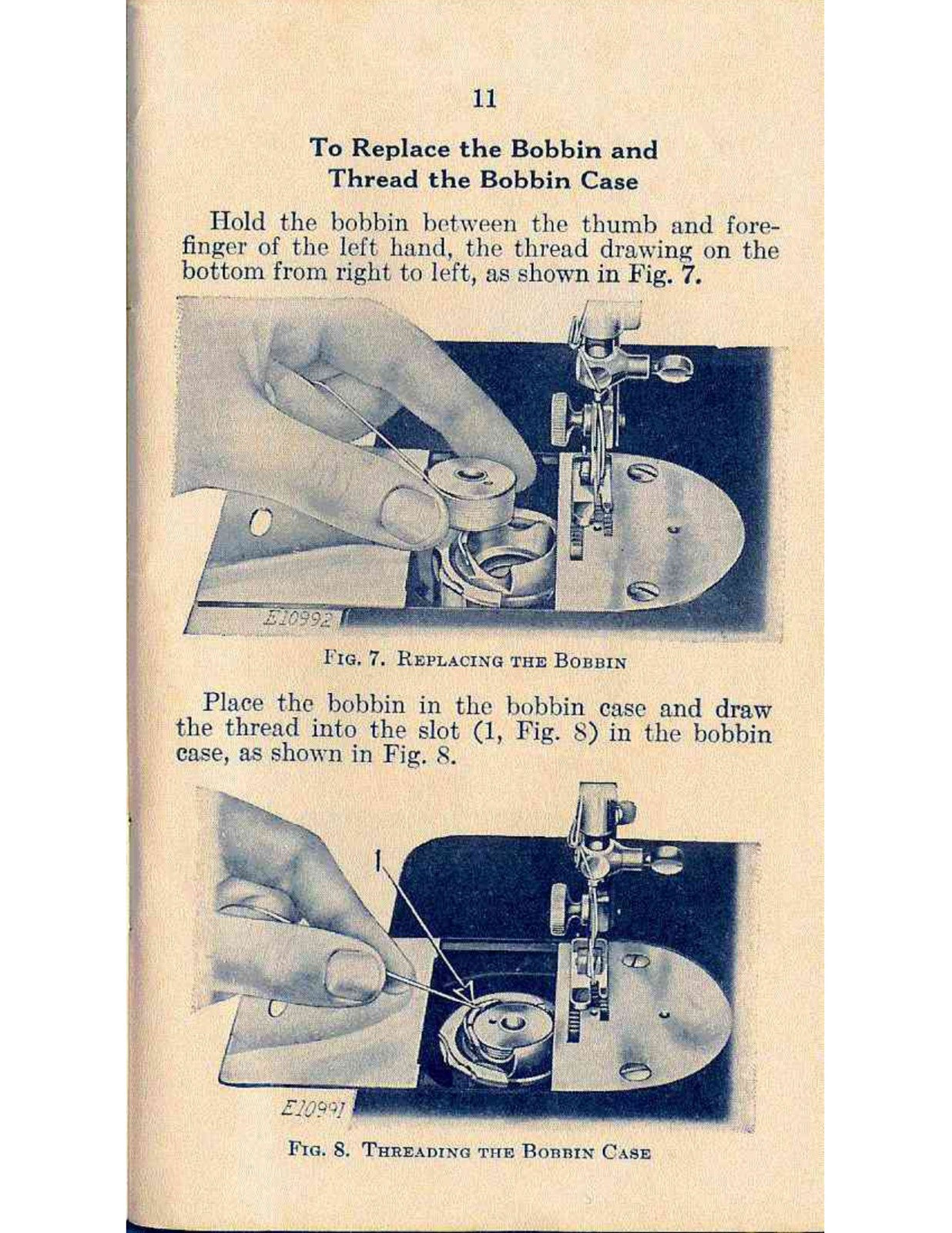 SINGER 201-2 Electric Sewing Machine Instructions For Using Manual - WIRE BOUND