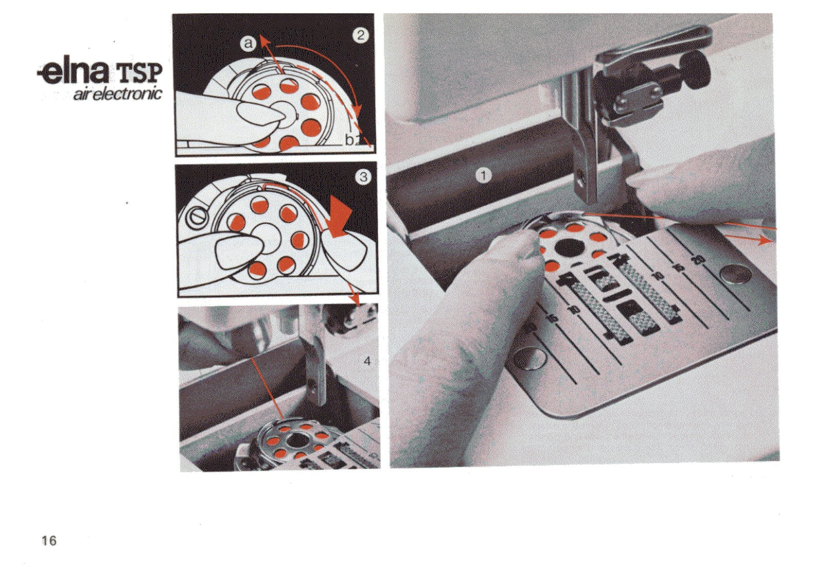 ELNA TSP Air Electronic Sewing Machine Instruction Manual - WIRE BOUND - COVERS
