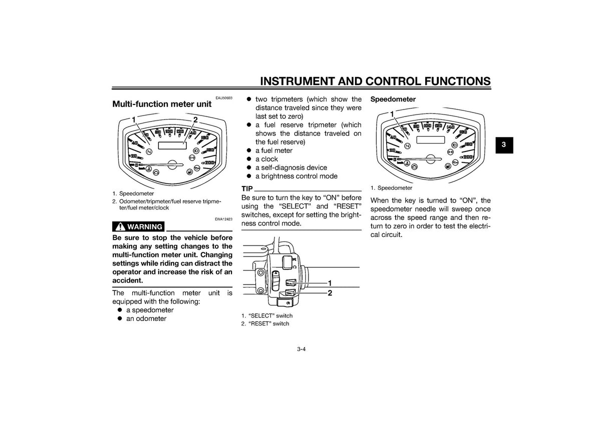 YAMAHA XVS1300CU Motorcycle Owners Manual 2014 - STEEL WIRE BOUND - TOUGH COVERS