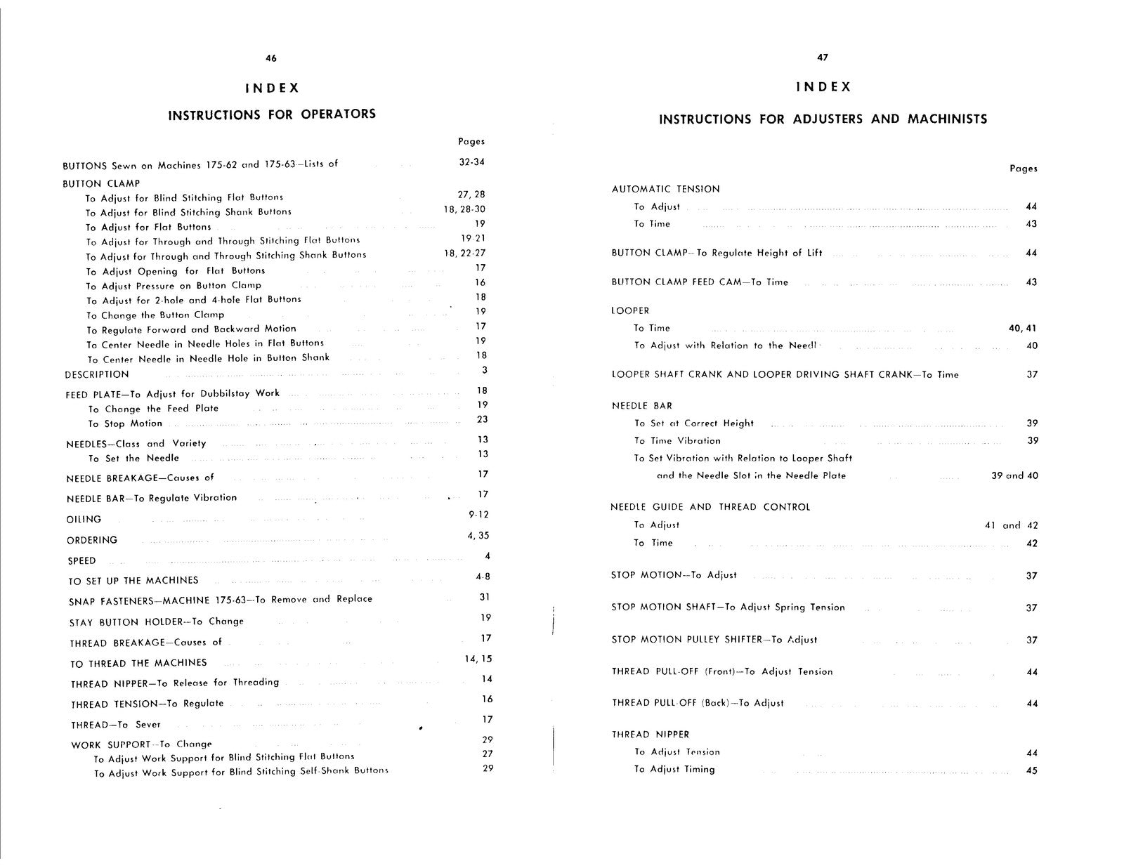SINGER 176-62 175-63 Sewing Machine Service Manual - WIRE BOUND - TOUGH COVERS