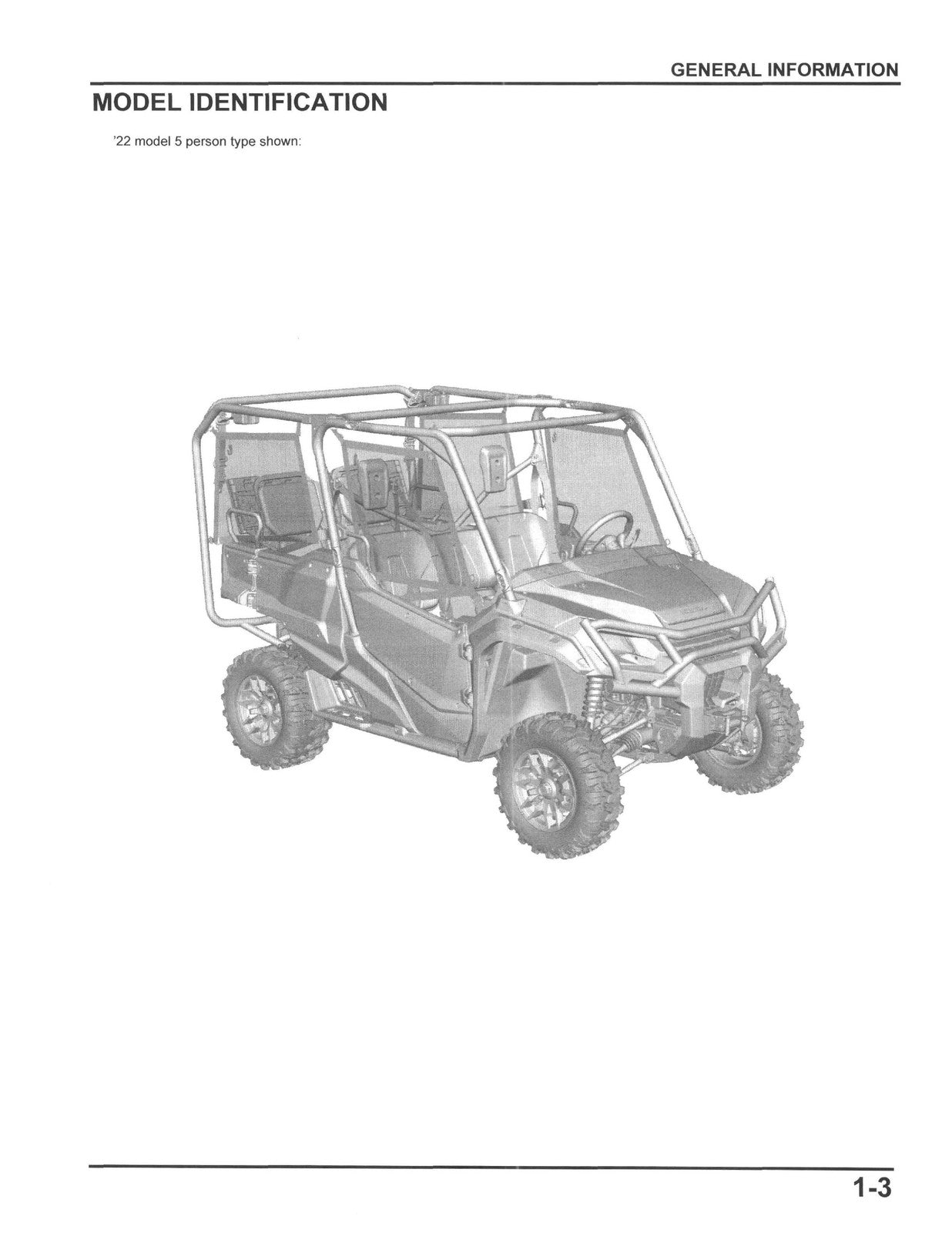 HONDA 1000 Service Manual 2022-2024 - BOUND - COVERS - XL FOLDOUT PAGES