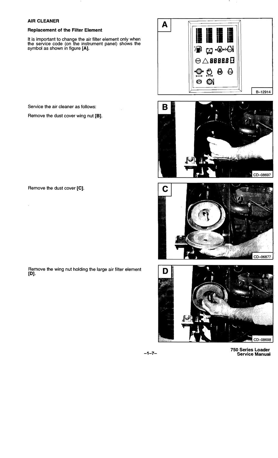 BOBCAT 753 Service Manual - BOUND - COVERS - XL FOLDOUT PAGES