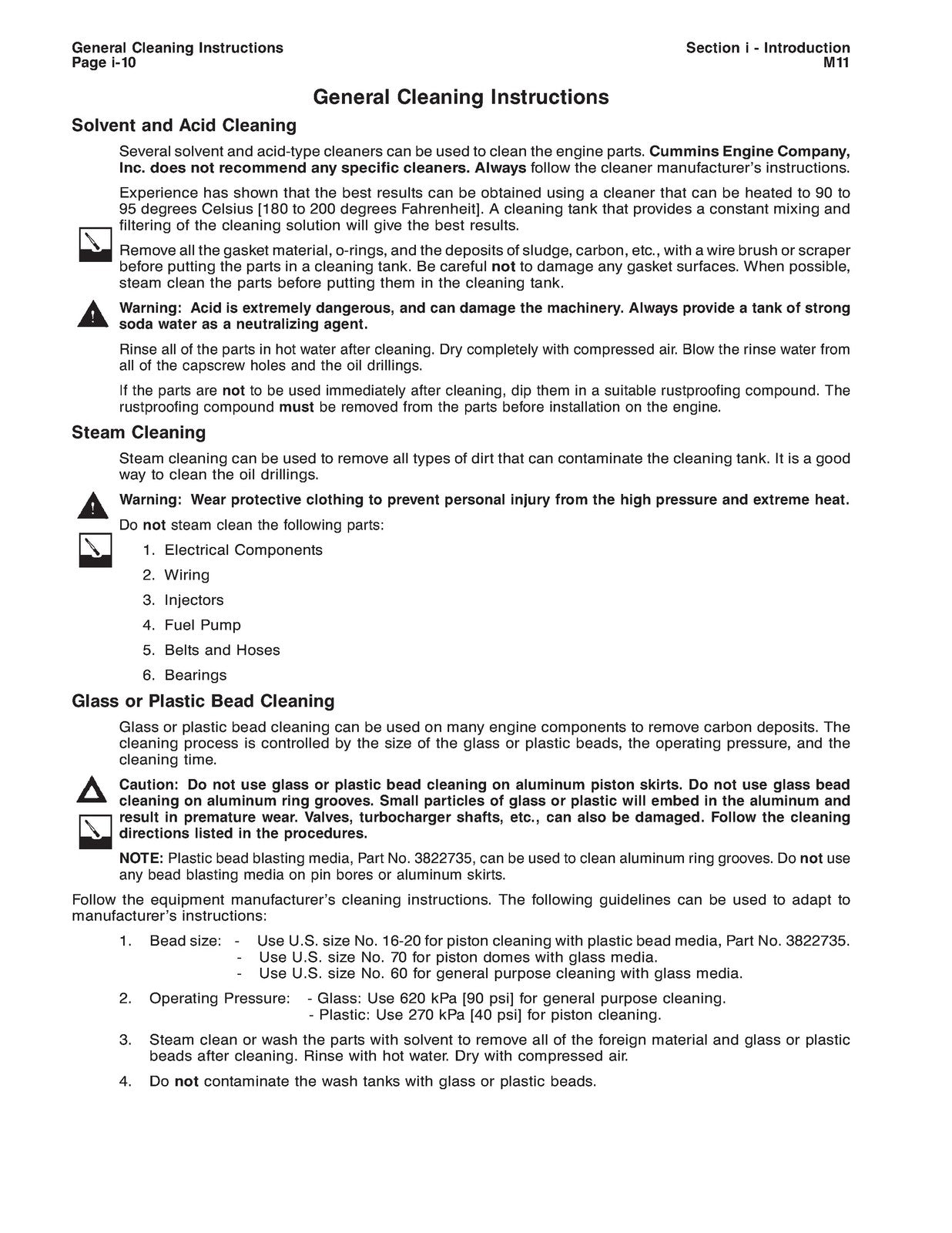 CUMMINS M11 Series Engine Shop Manual 1994 - STEEL WIRE BOUND - TOUGH COVERS