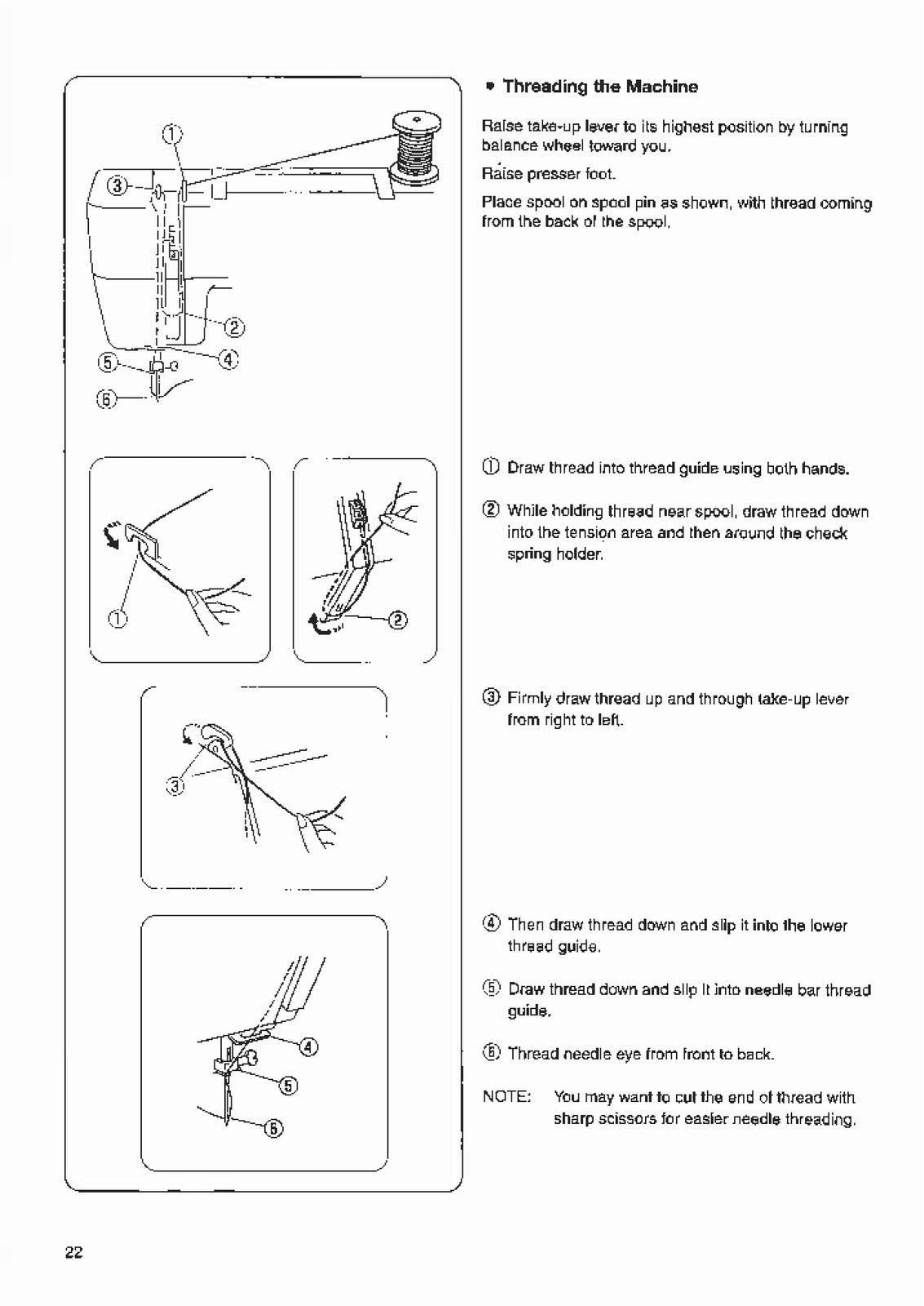 ALFA 1206 1208 Sewing Machine Instruction Book Manual - WIRE BOUND - COVERS